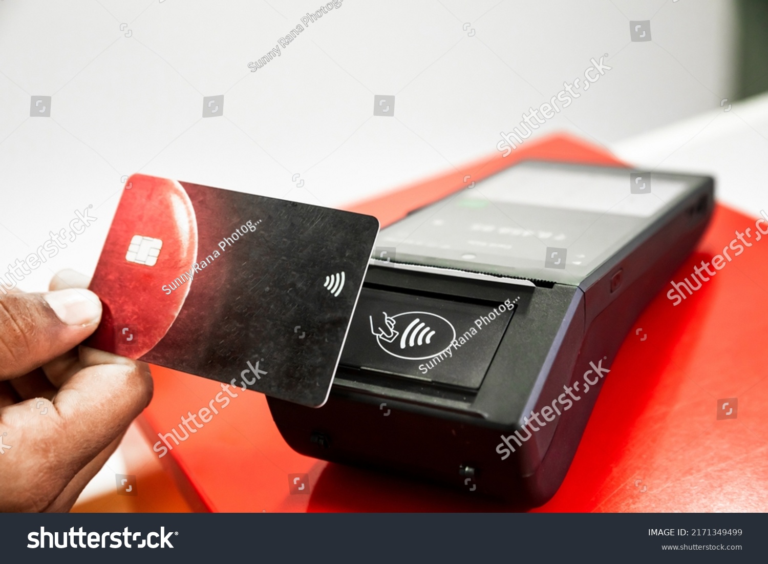 Tap Pay Nfc System Card Swipe Stock Photo 2171349499 | Shutterstock