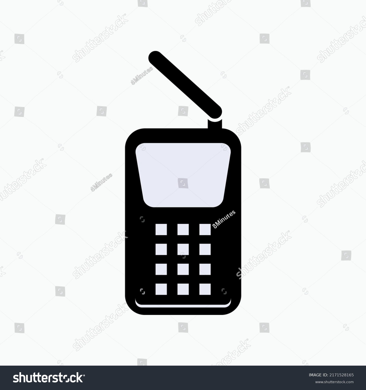 Satellite Phone Icon Symbol Technology Phone Stock Vector (Royalty Free ...