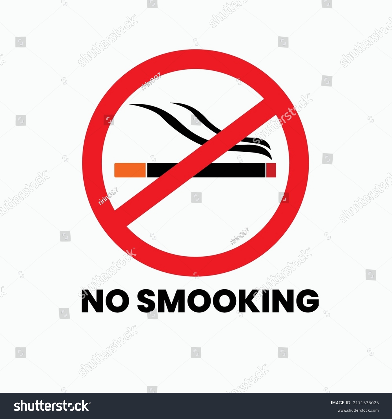 No Smoking Symbol Vector Design No Stock Vector (Royalty Free ...