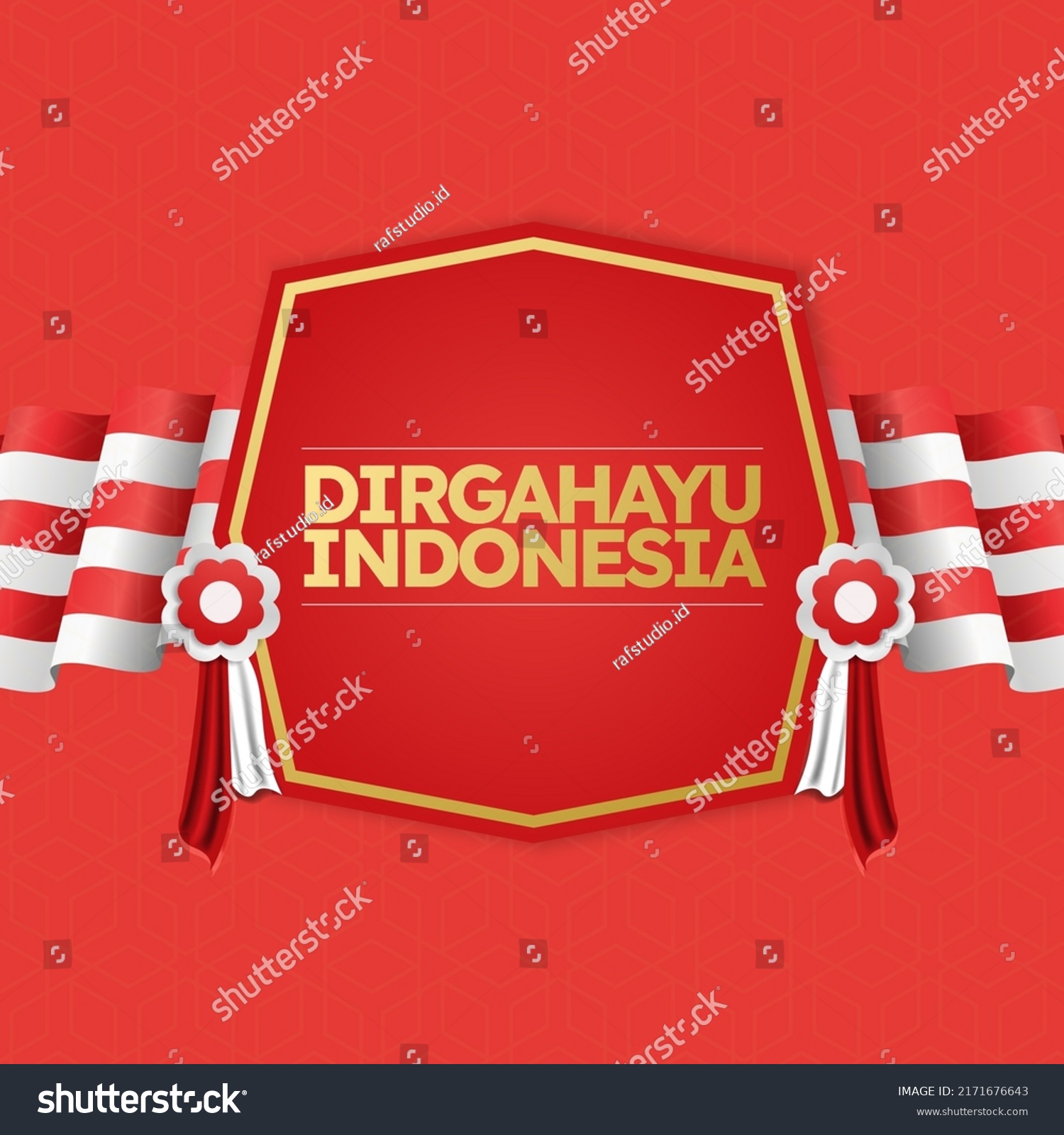 Hari Kemerdekaan Indonesia Means Indonesian Independence Stock Vector Royalty Free 2171676643 6431