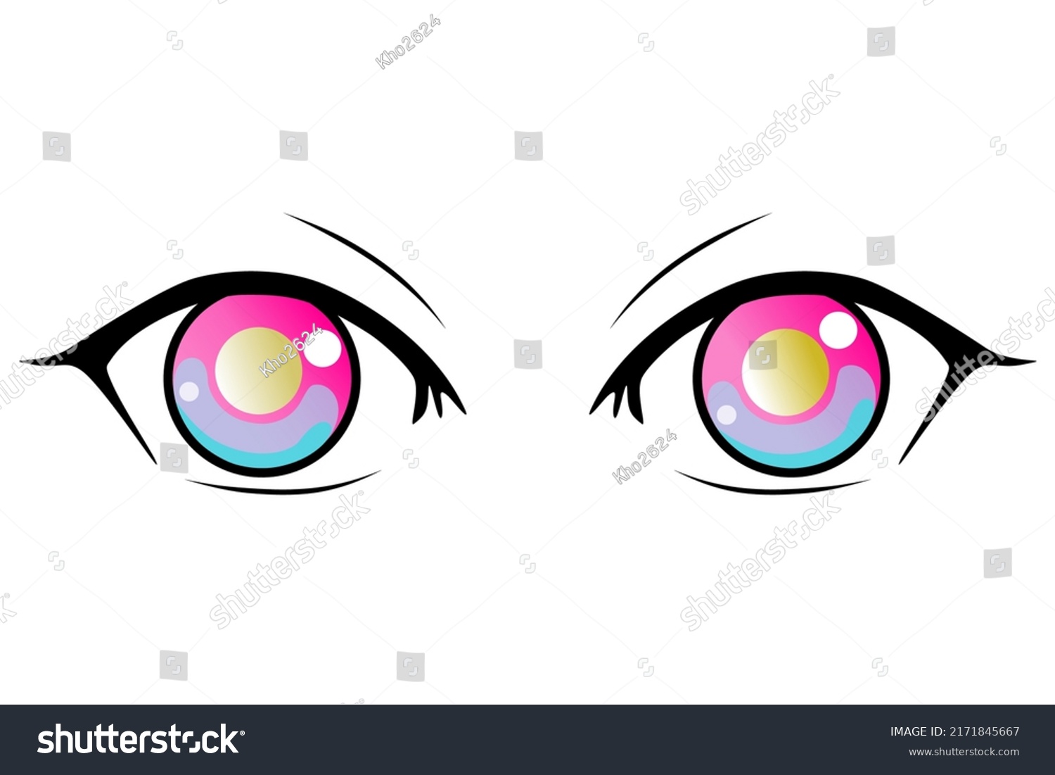 Cute Cartoon Eyes Collection Cartoon Eyes Stock Vector (royalty Free 