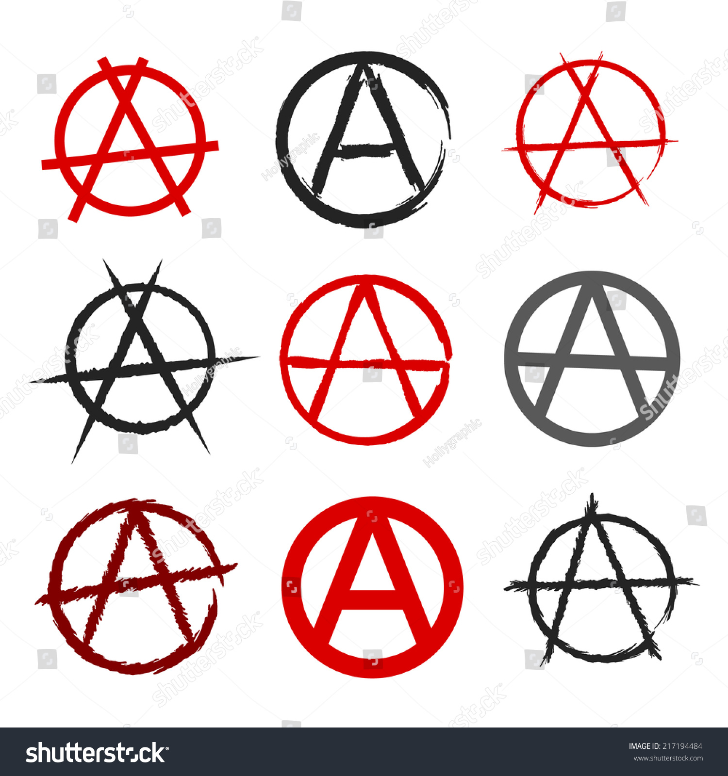 Символ анархизма тату