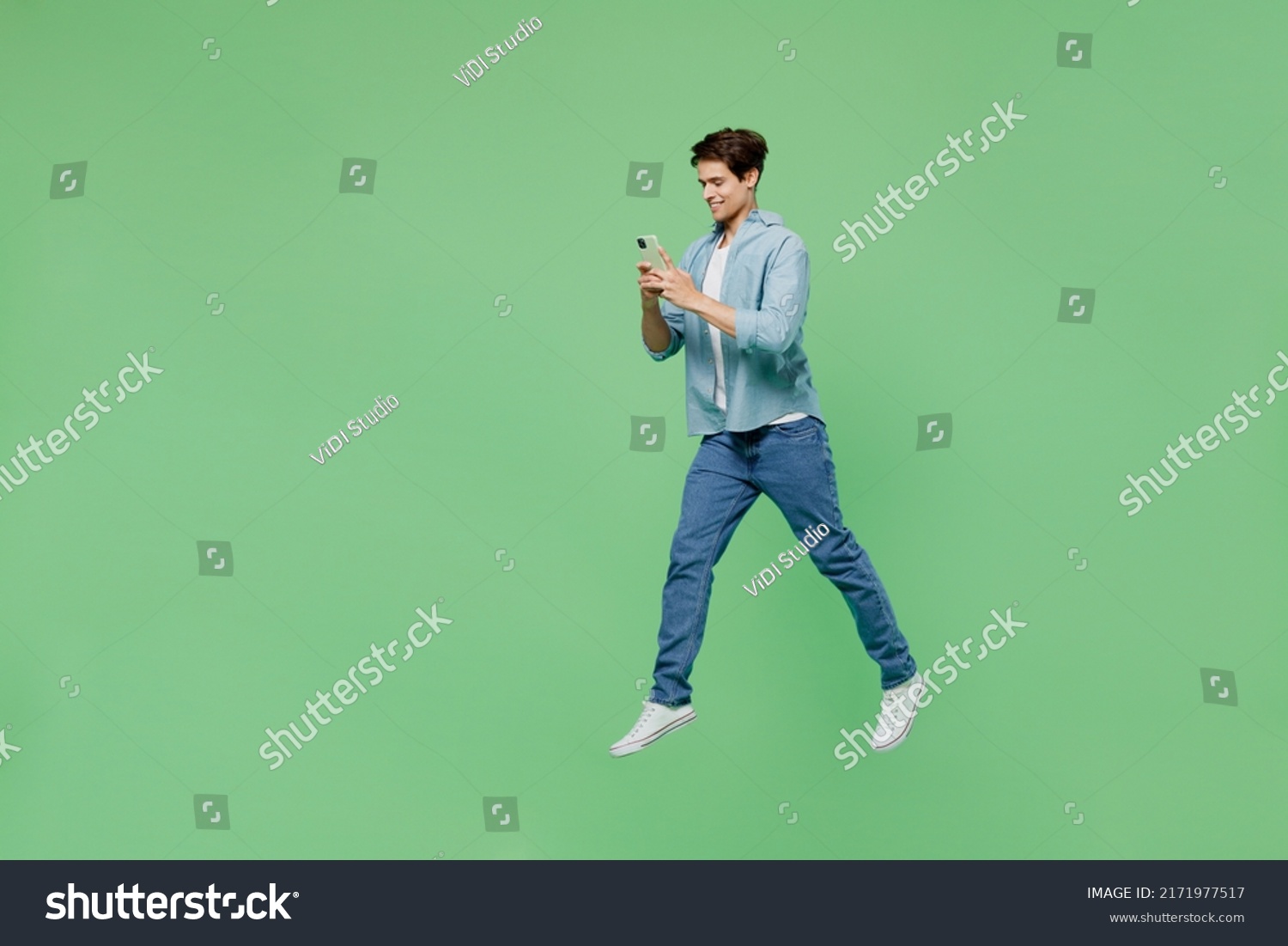 Full Size Body Length Side View Stock Photo 2171977517 | Shutterstock