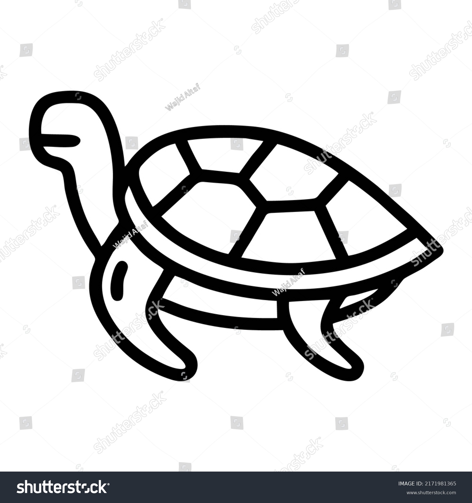 Printable Turtle Free Vector Icon Stock Vector (royalty Free 