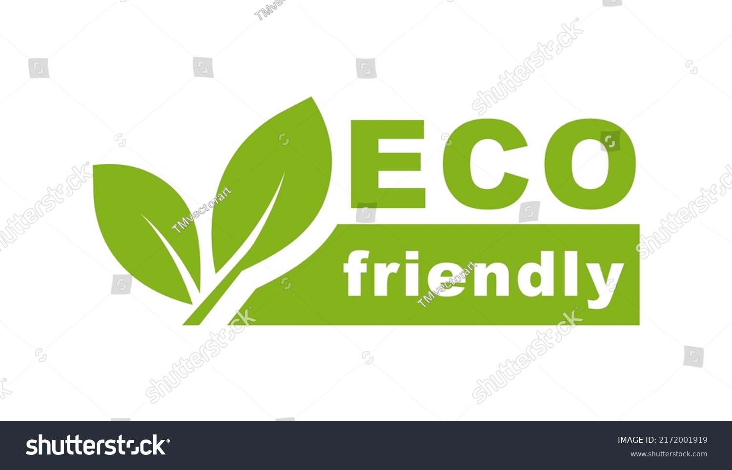 Eco Label Eco Friendly Logo Organic Stock Vector (Royalty Free ...