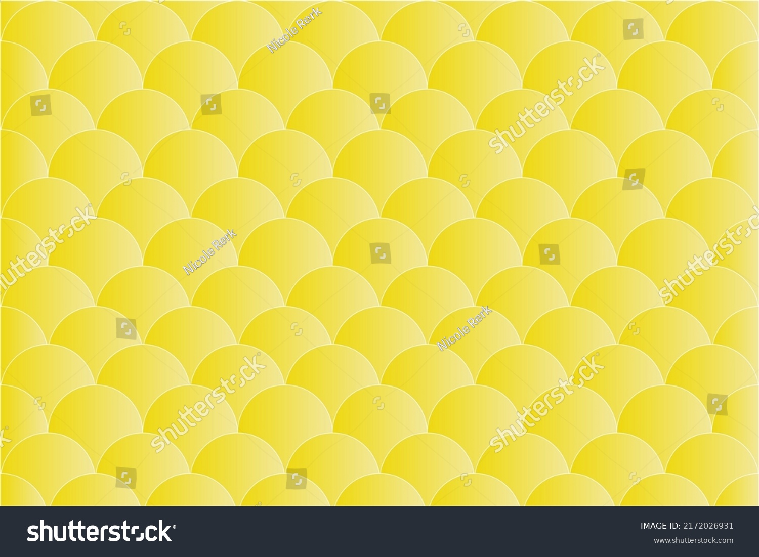 Golden Koi Fish Scales Pattern Background Stock Vector (Royalty Free