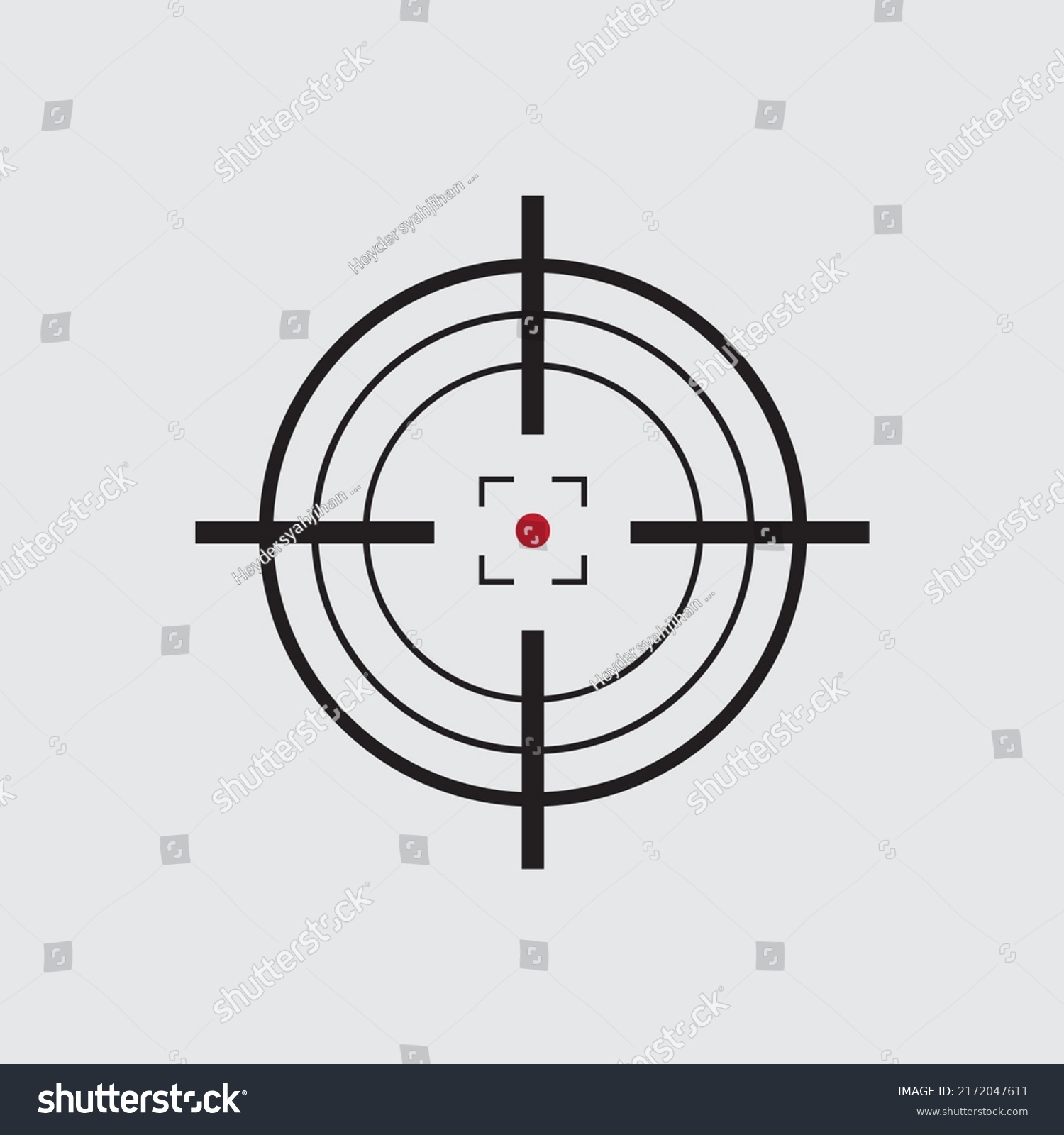 Focus Sniper Icon Logo Vector Stock Vector (Royalty Free) 2172047611 ...