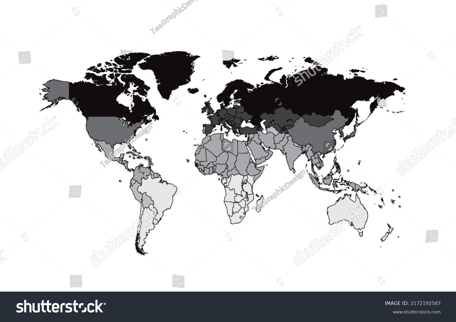 World Map Infographic Black White Vector Stock Vector Royalty Free Stock Vector World Map Infographic Black And White Vector Background 2172192587