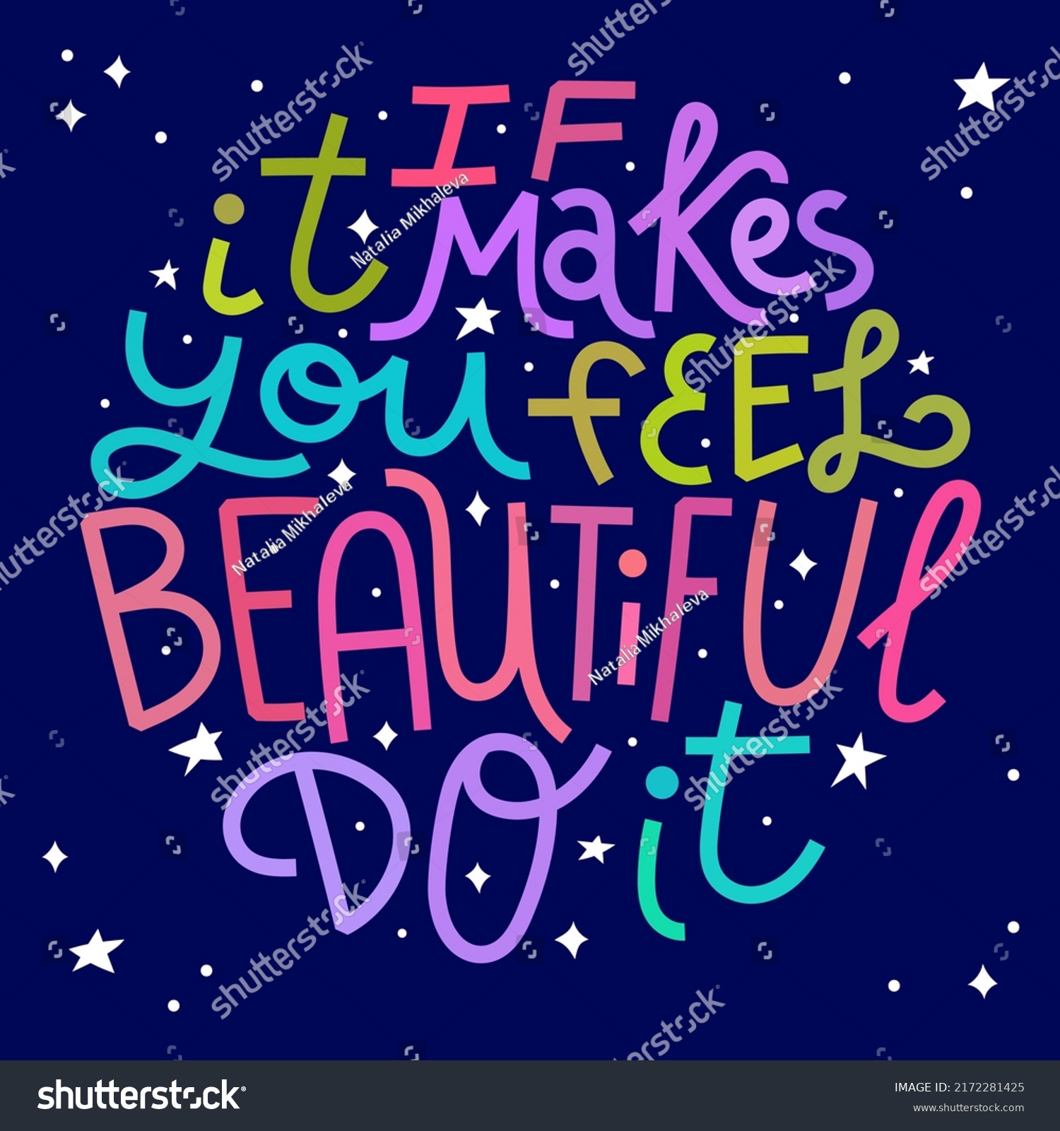 Beauty Skincare Lettering Quote Makes You Stock Vector Royalty Free 2172281425 Shutterstock 3270