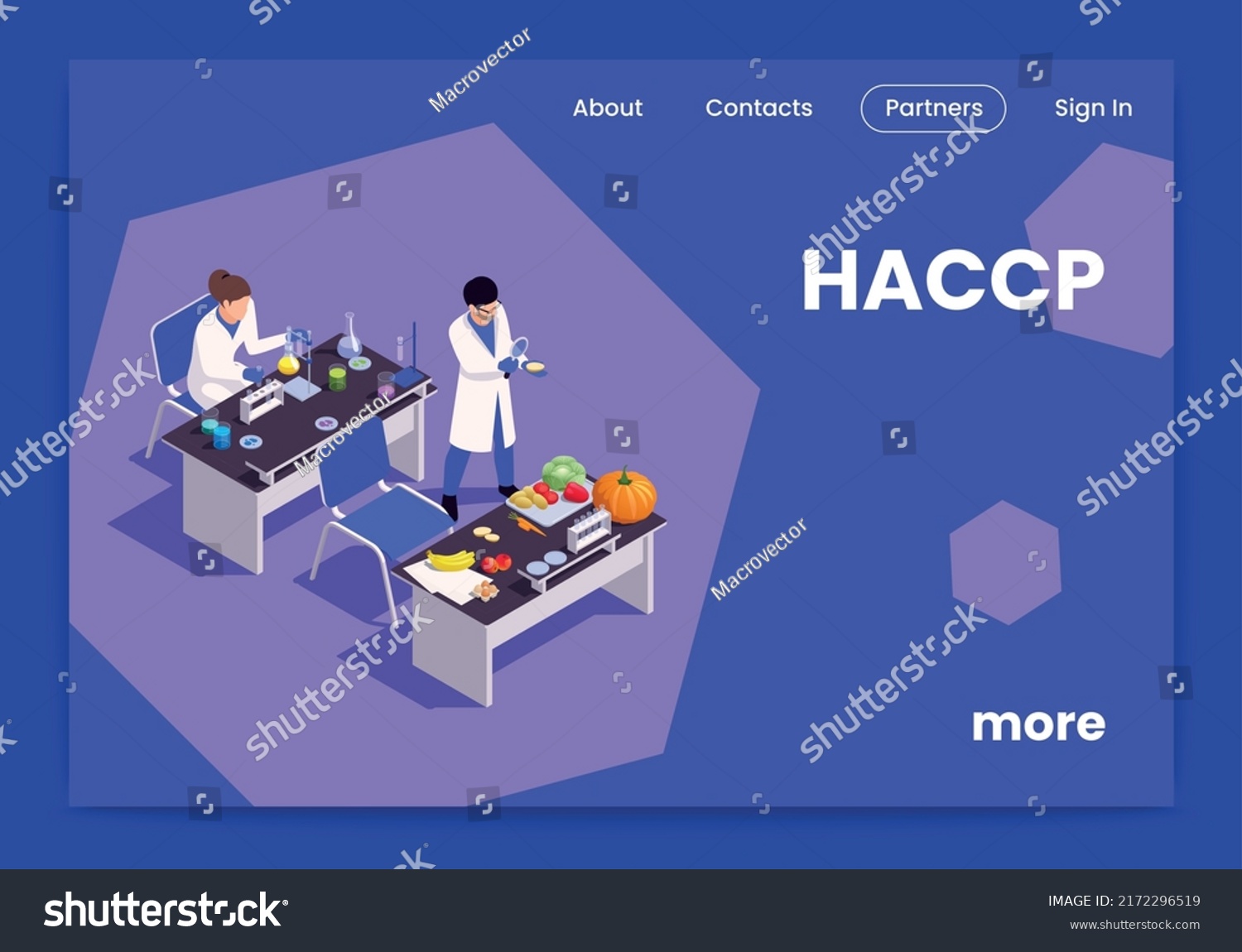 Haccp Food Safety Concept Lab Workers Stock Vector (Royalty Free ...