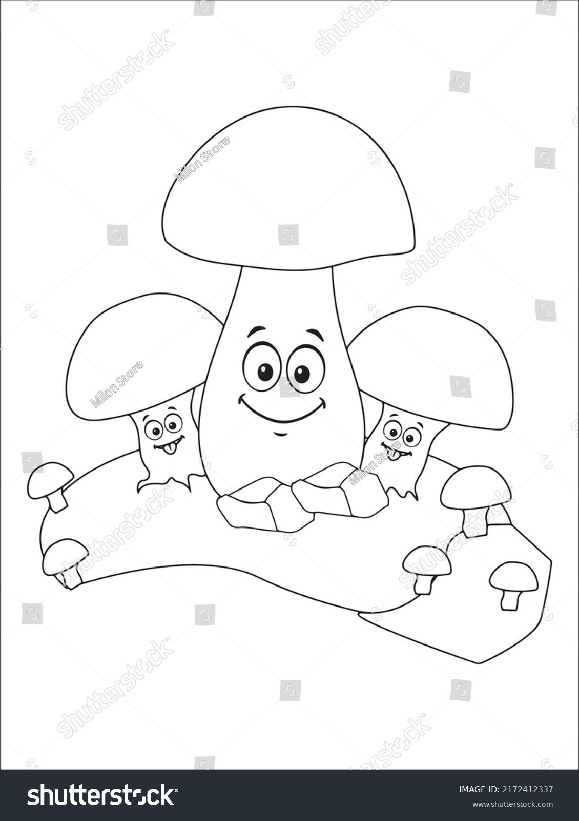 fungus coloring page png monsters