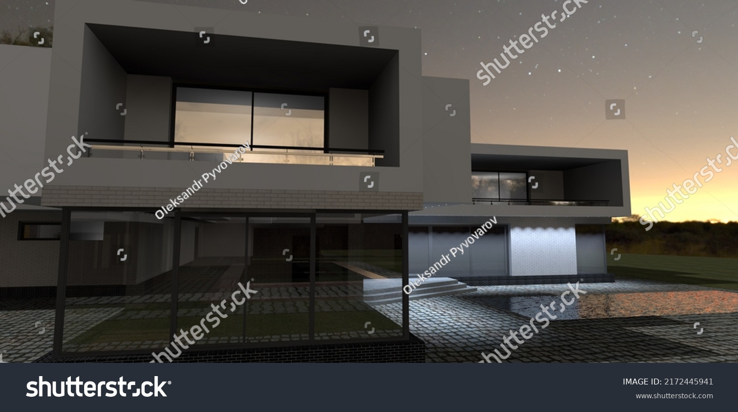 Five Minutes Before Sunrise Contemporary Design Stock Illustration five-minutes-before-sunrise-contemporary-design-stock-illustration