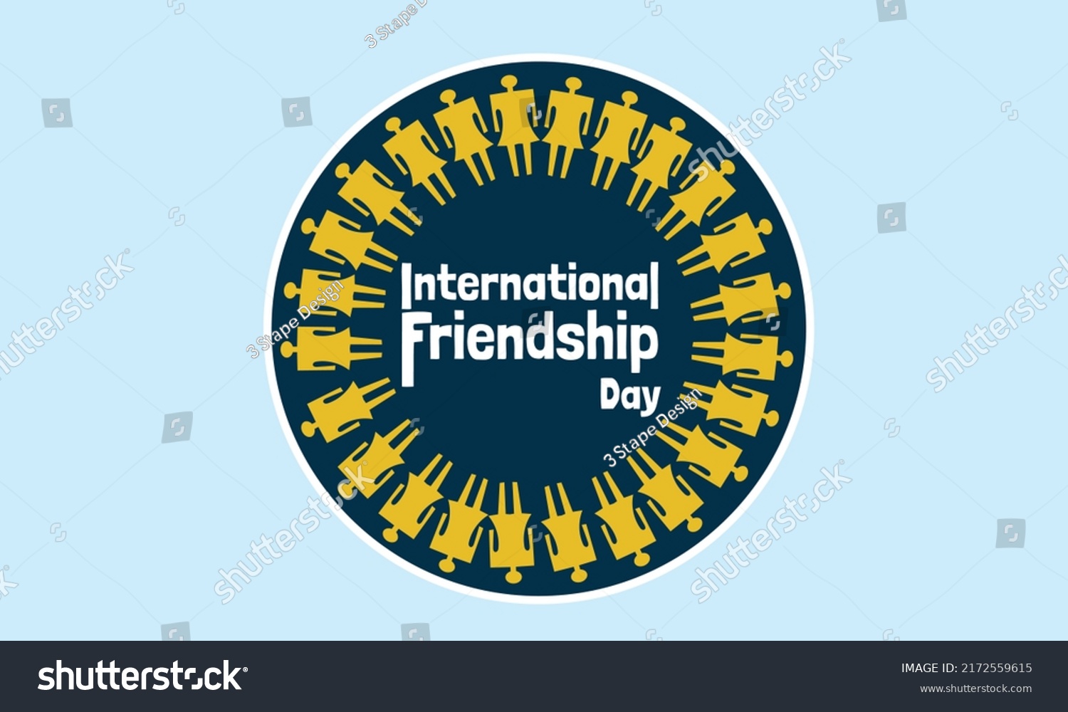 National Friendship Day Friendship Day Logo Stock Vector (Royalty Free