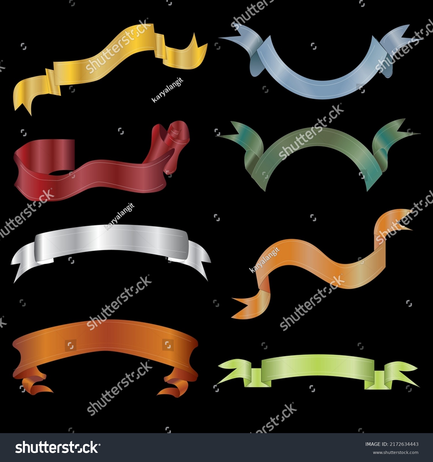 Ribbon Banner Design Info Graphic Stock Vector (Royalty Free