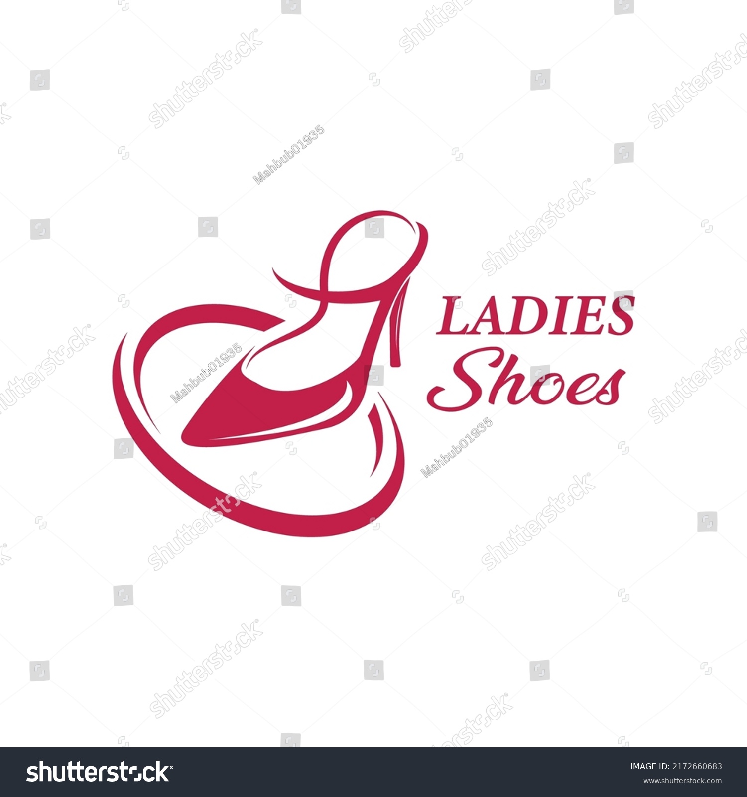 Ladies Shoes Logo Design Template Elegance Stock Vector (Royalty Free ...