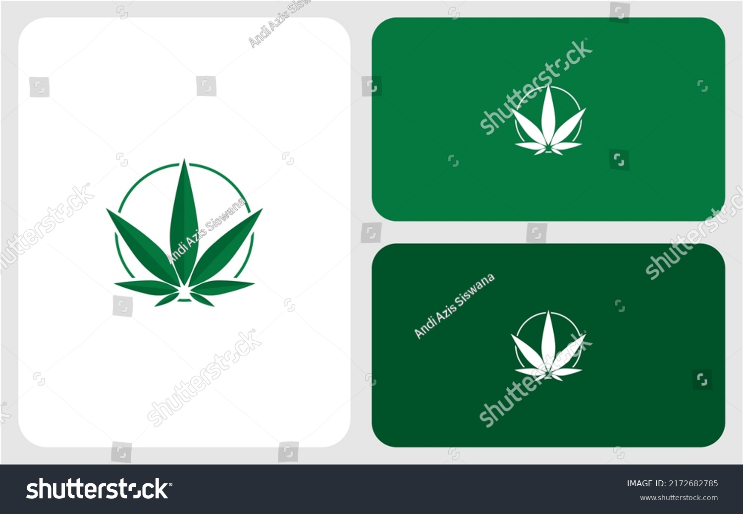 Marijuana Cannabis Logo Vector Design Stock Vector (Royalty Free ...