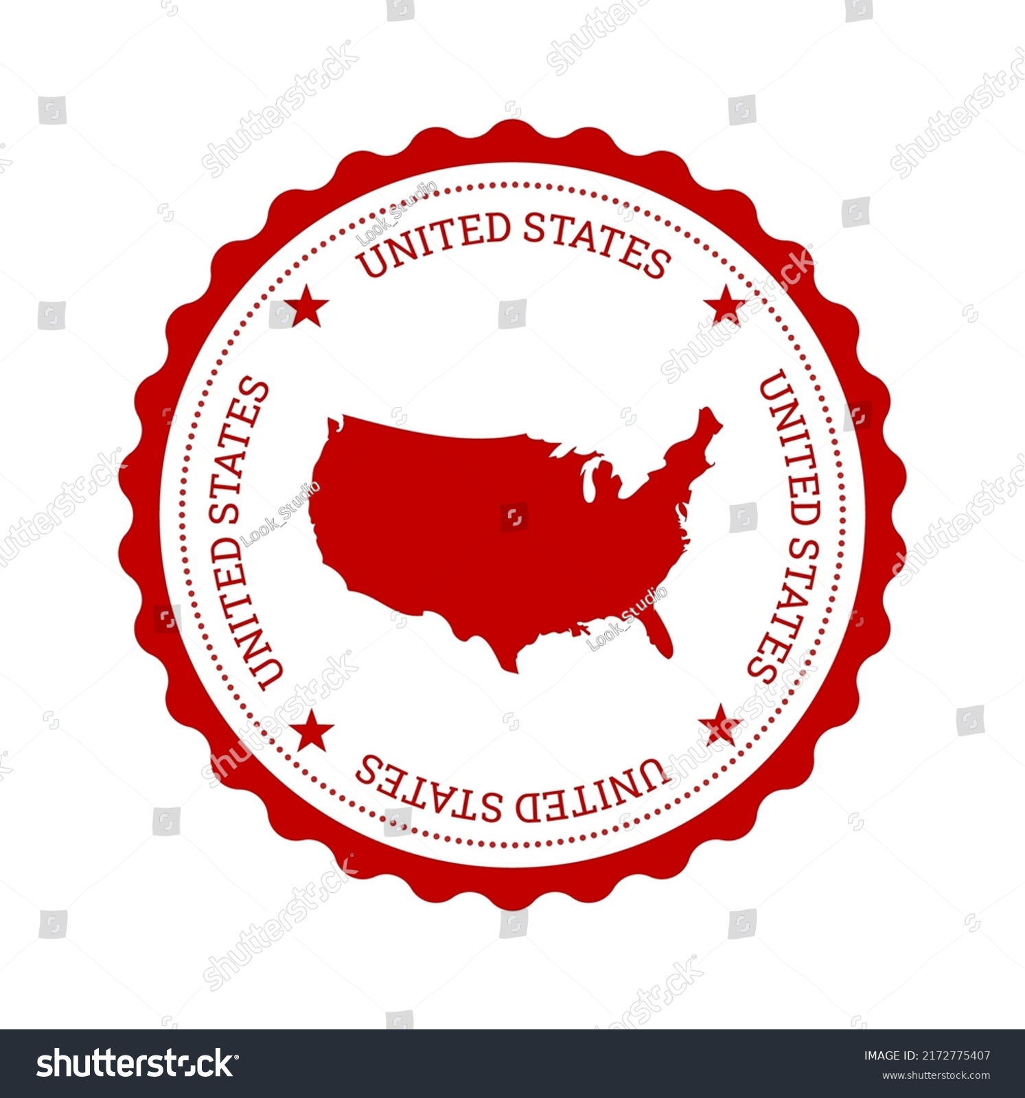 United States Passport Stamp Vector Illustration Stock Vector (Royalty ...