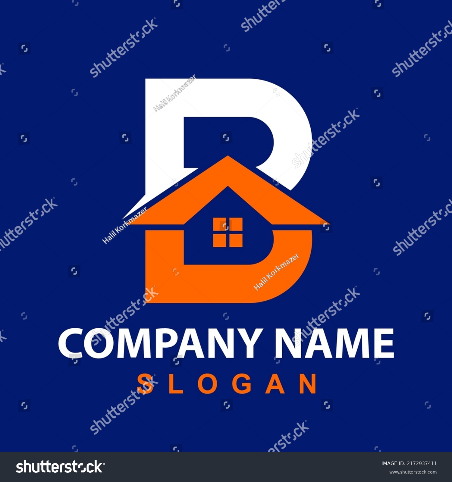 Home Logo Design Letter B Home Stock Vector (Royalty Free) 2172937411 ...