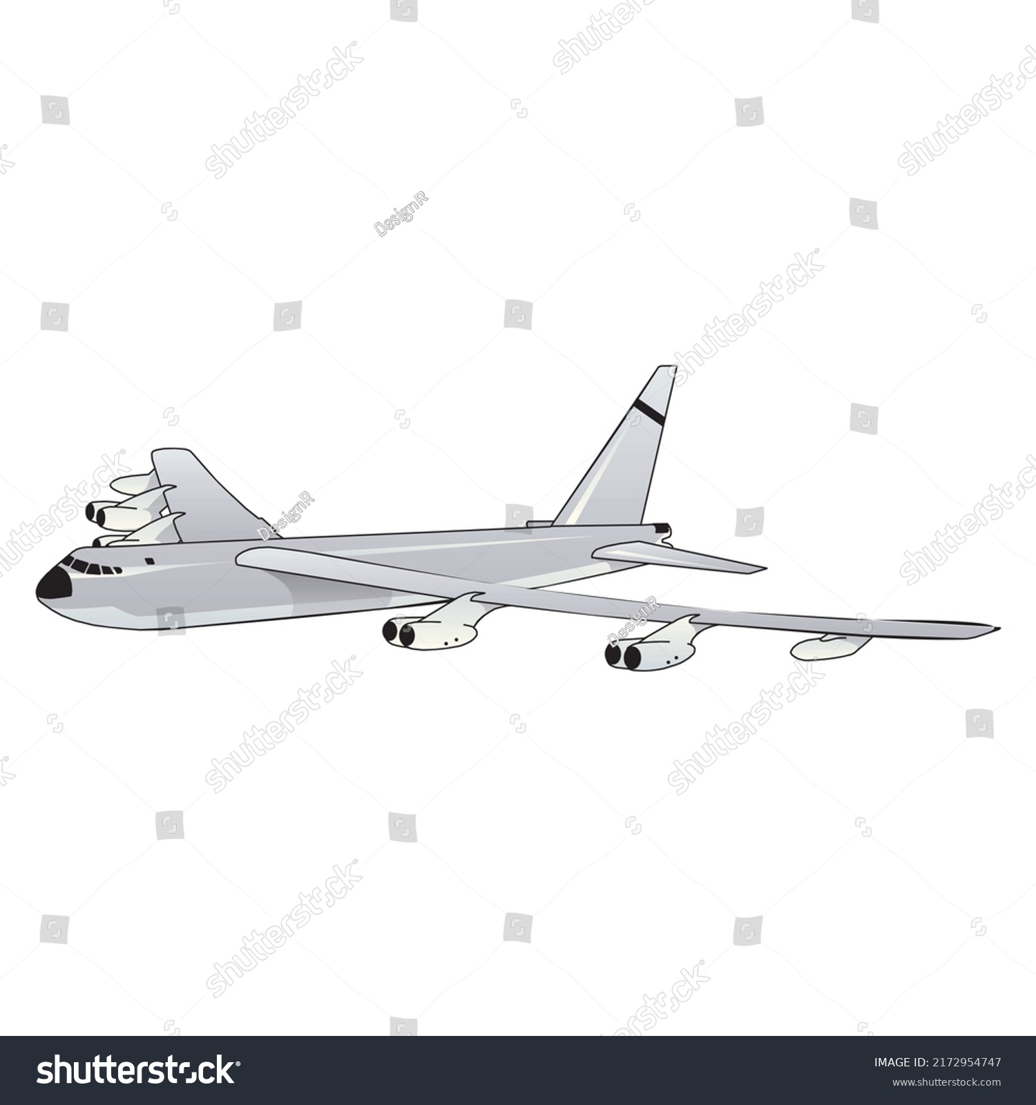 Air Transport Military Fighter Usaf Aviation Stock Vector (Royalty Free ...