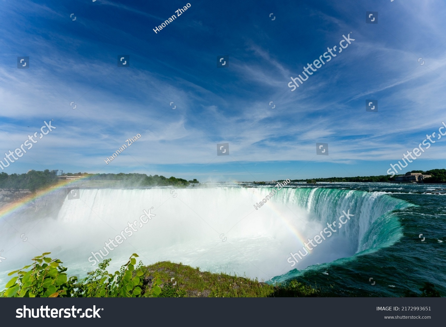 Niagara Falls Summer Magnificent Powerful Stock Photo 2172993651