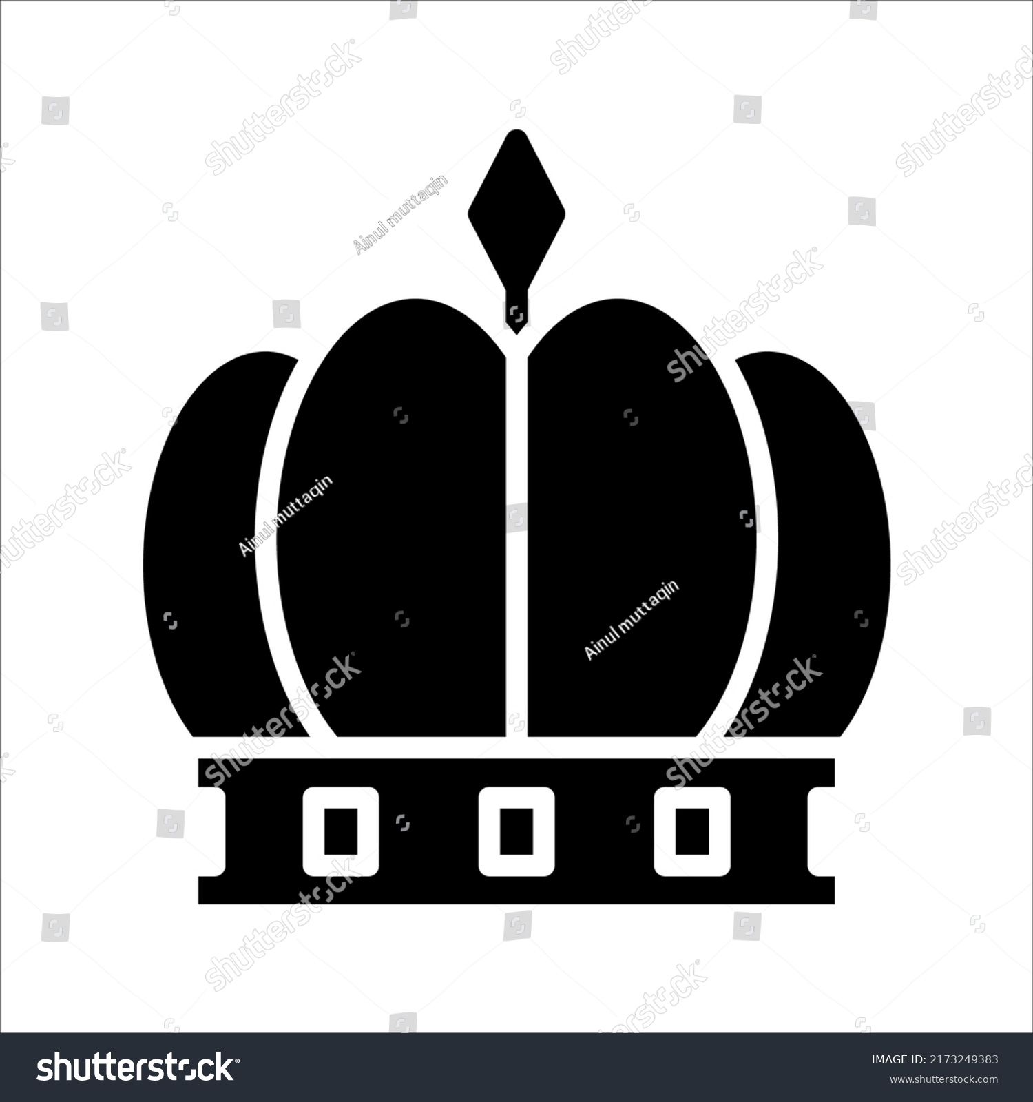 Crown Icon Trendy Flat Style Crown Stock Vector (Royalty Free ...