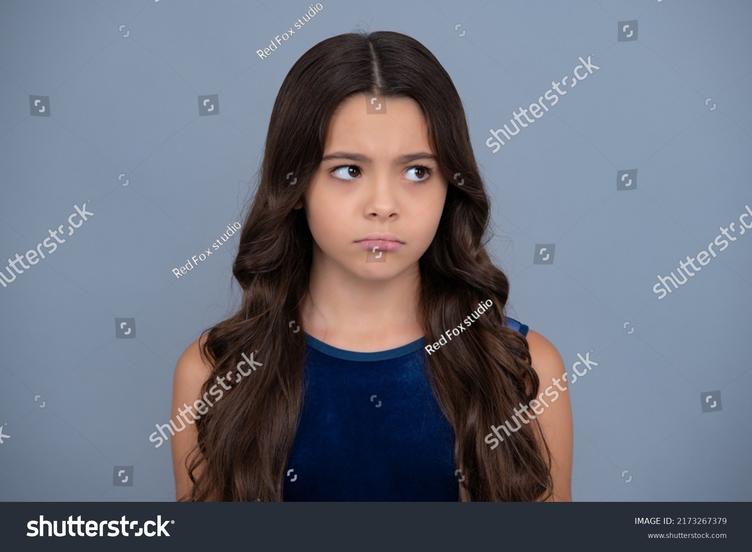 Angry Teenager Girl Upset Unhappy Negative Stock Photo 2173267379 ...