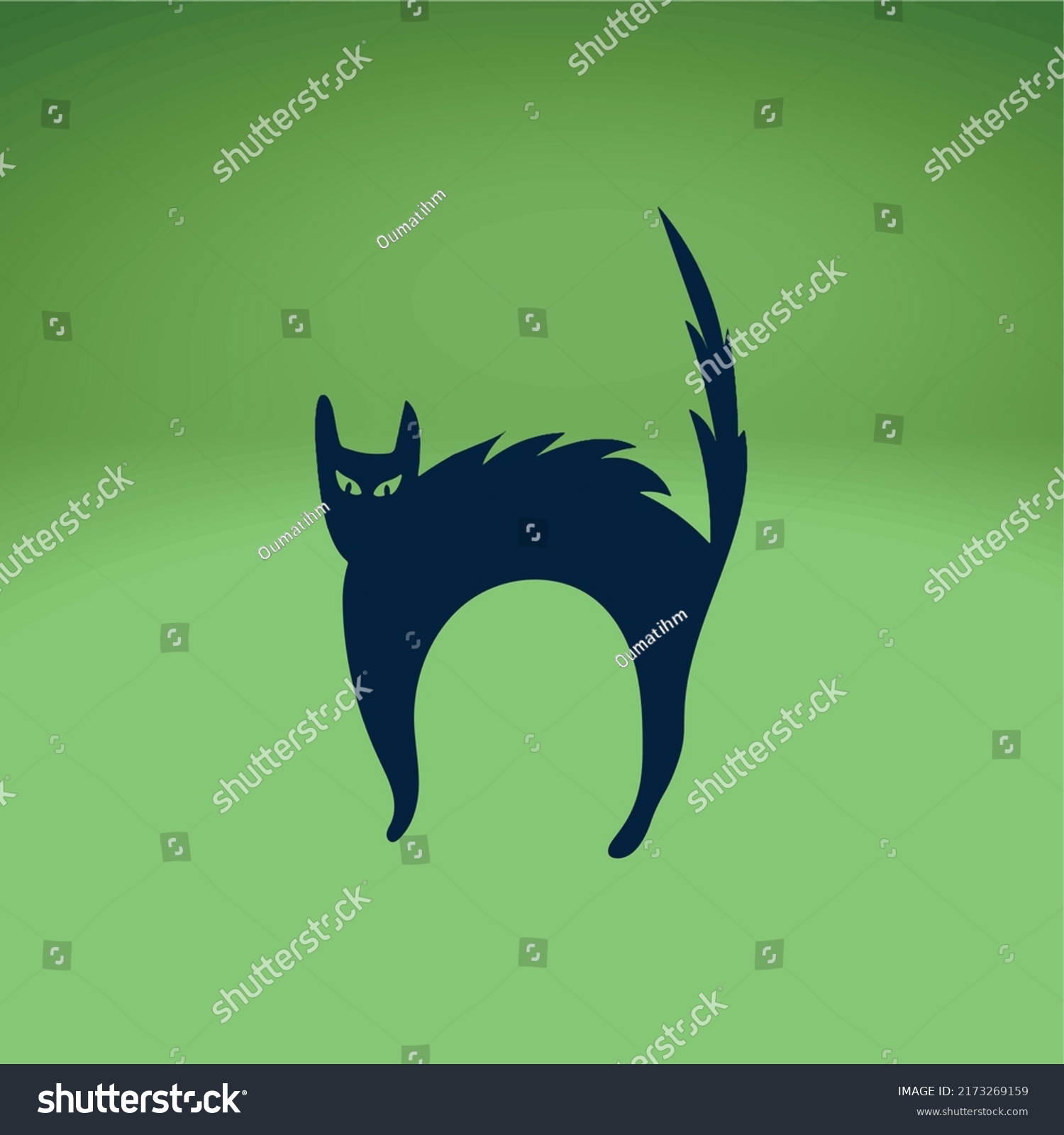 Cartoon Cat Set Simple Modern Geometric Stock Vector (Royalty Free ...