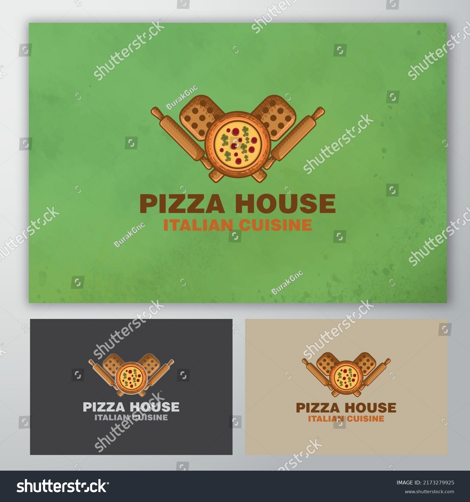 Pizza House Vector Logo Illustration Stock Vector (Royalty Free ...