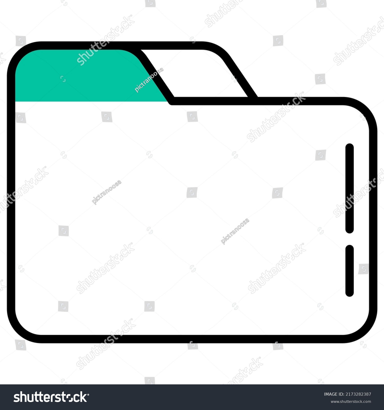 Folder Icon Transparent Background Stock Vector (Royalty Free