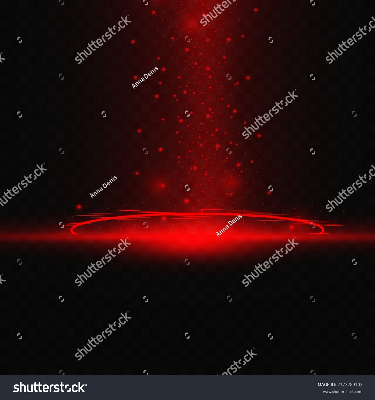 Red Animation Effect Explosion Flashes Glitter Stock Vector (Royalty ...