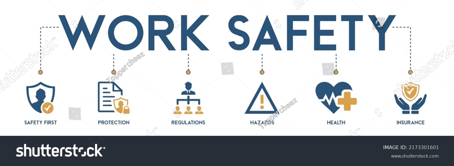 Work Safety Banner Web Icon Vector Stock Vector (Royalty Free ...