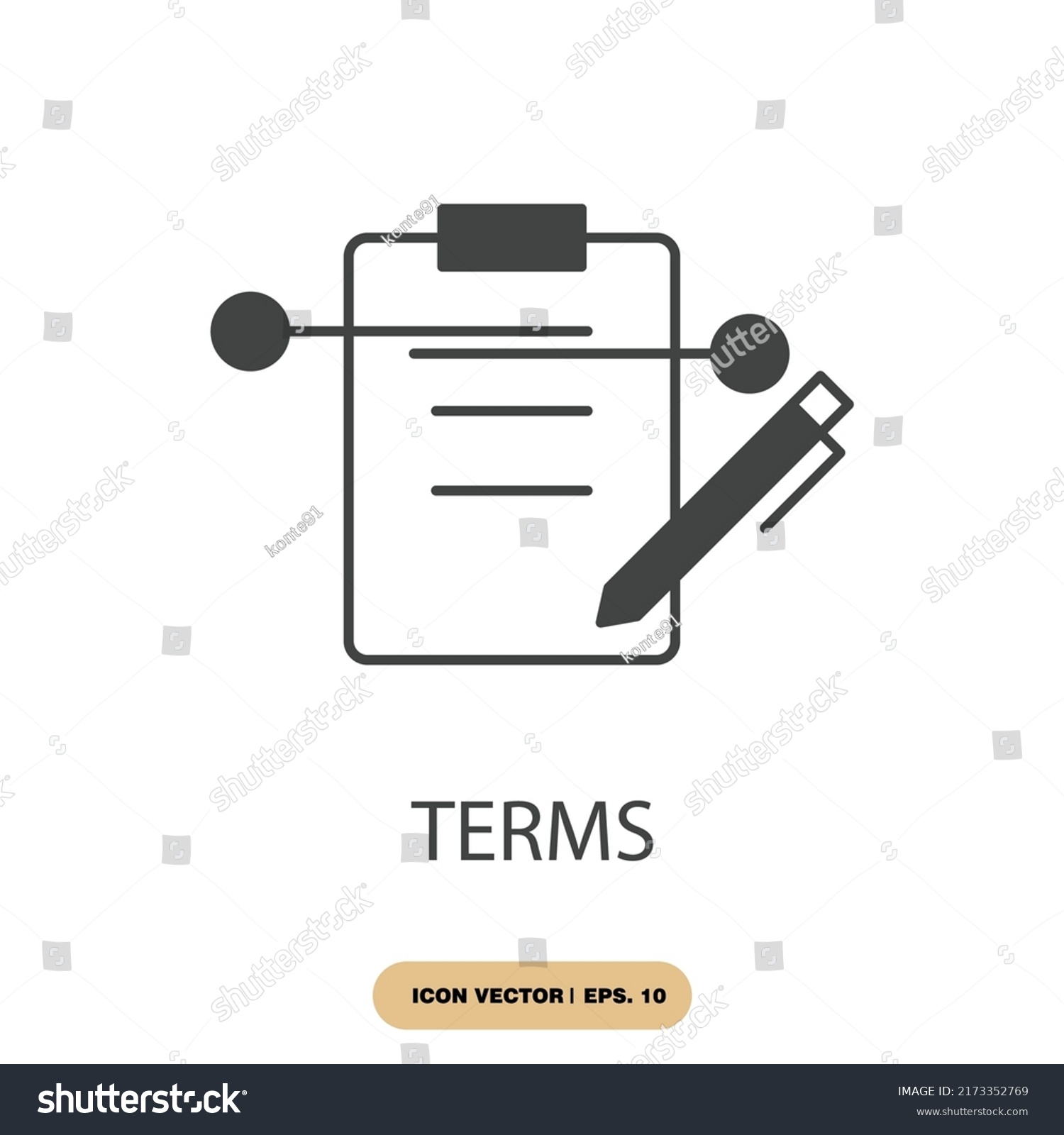 Terms Icons Symbol Vector Elements Infographic Stock Vector Royalty Free Shutterstock