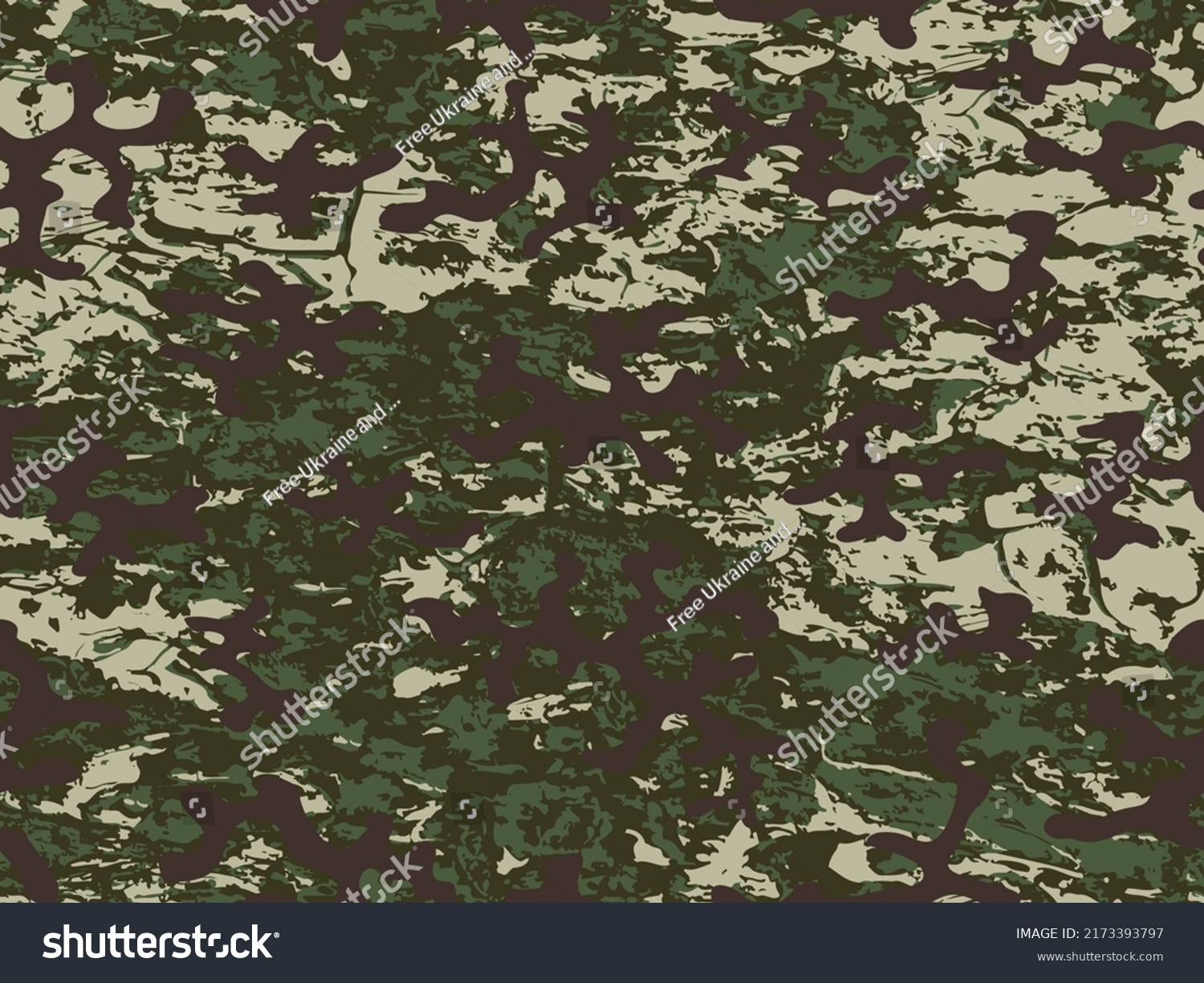 Desert Seamless Color Vector Commando Texture Stock Vector (Royalty ...