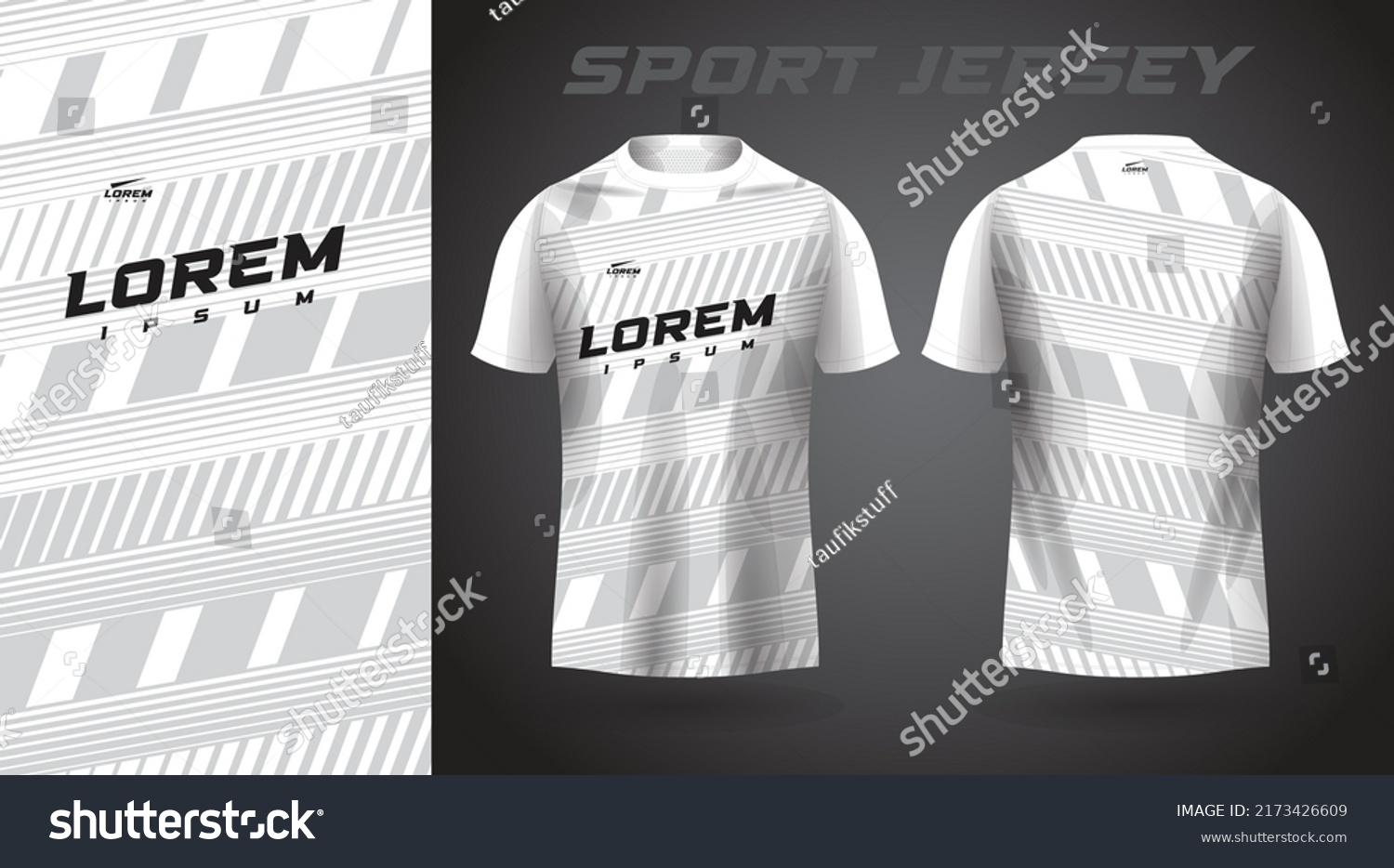 White Tshirt Sport Jersey Design Stock Vector (Royalty Free) 2173426609 ...