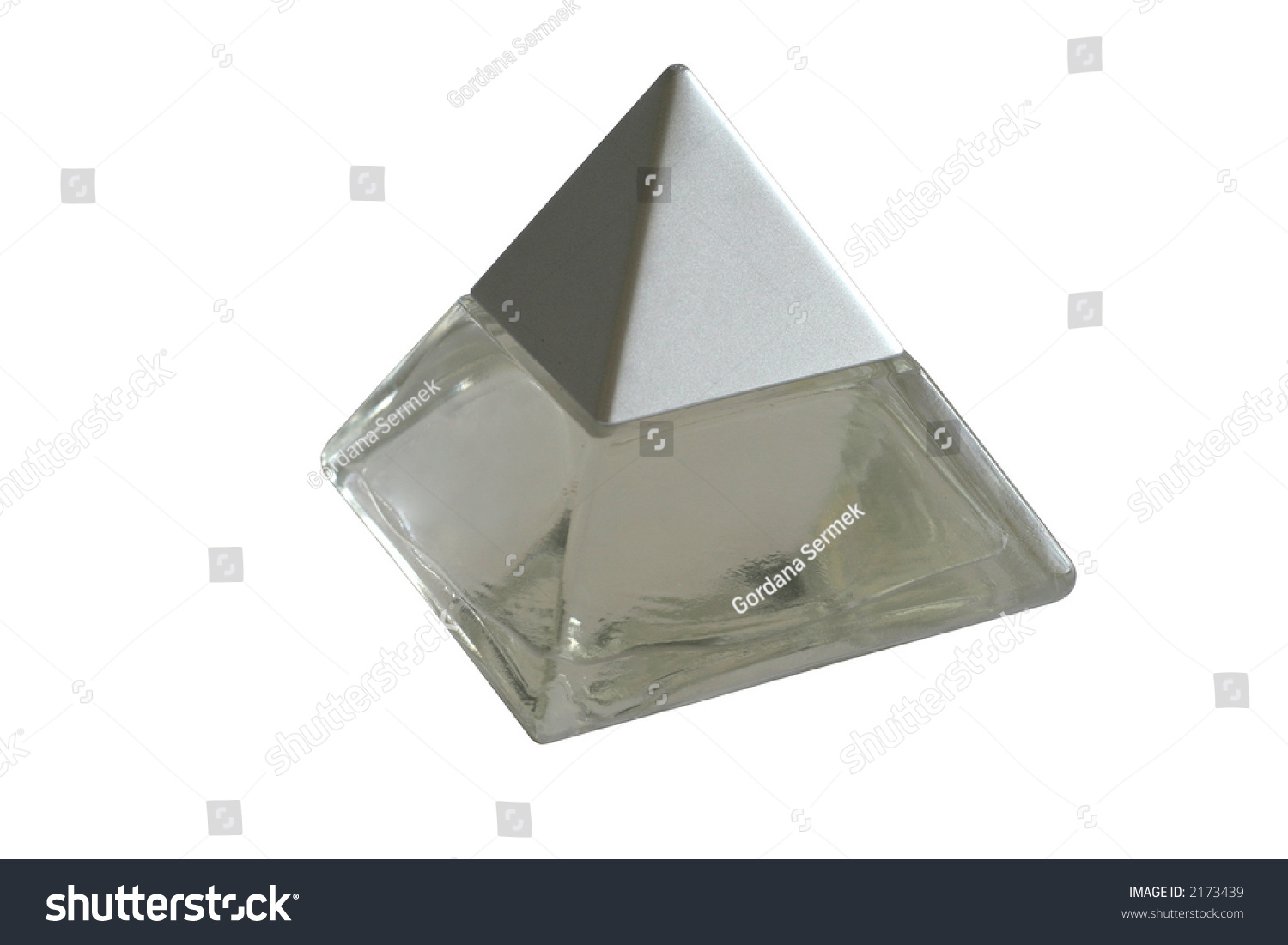 pyramid shaped perfume bottle