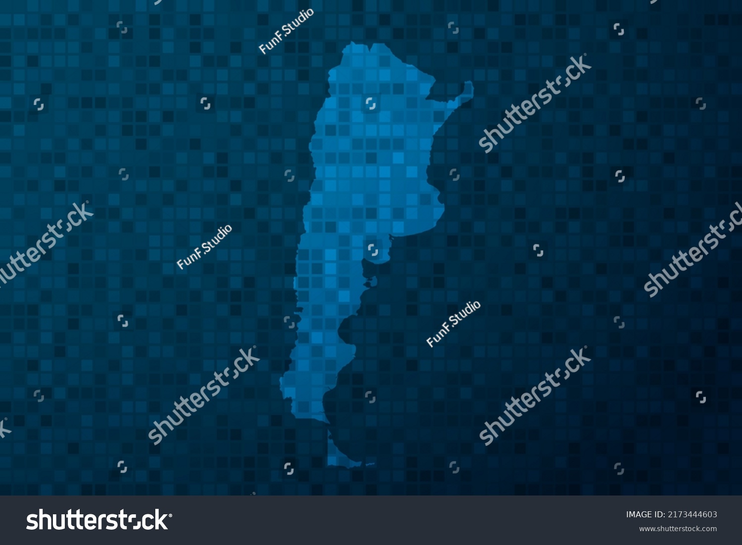 Argentina Map World Map International Vector Stock Vector Royalty Free Stock Vector Argentina Map World Map International Vector Template With Technology Style Isolated On Blue 2173444603