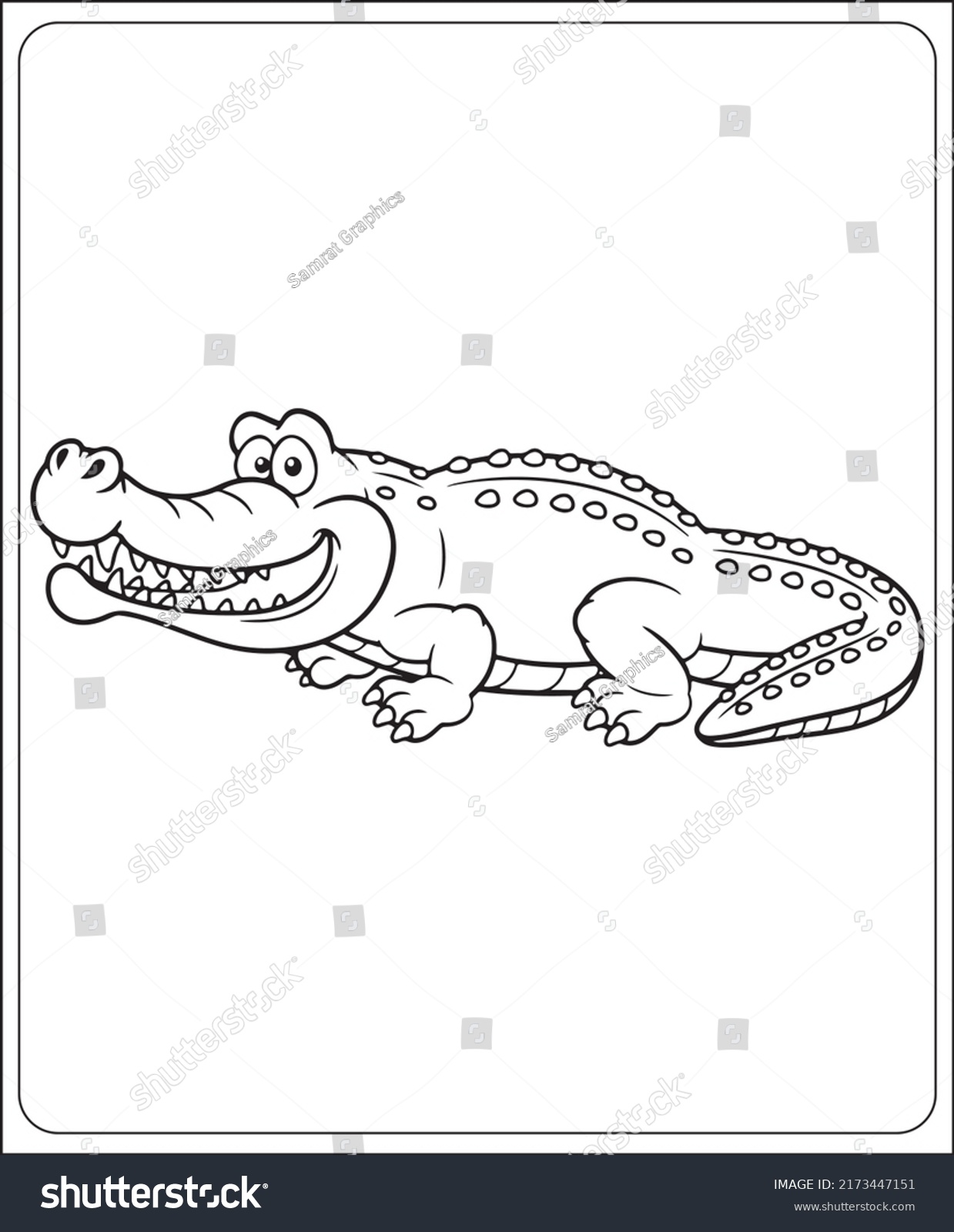 Abc Animals Coloring Pages Kids Toddlers Stock Vector (Royalty Free ...