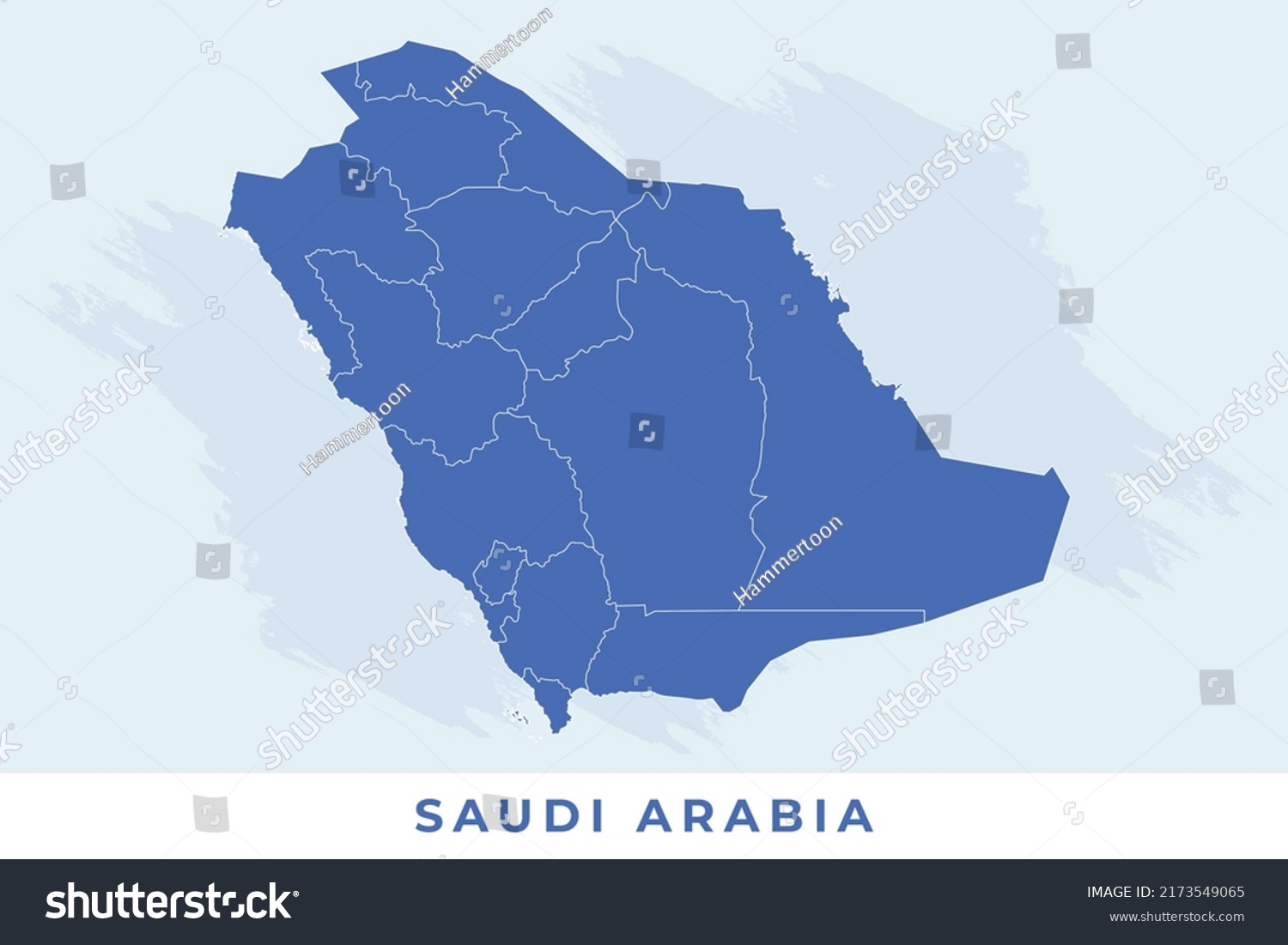 National Map Saudi Arabia Saudi Arabia Stock Vector (Royalty Free ...