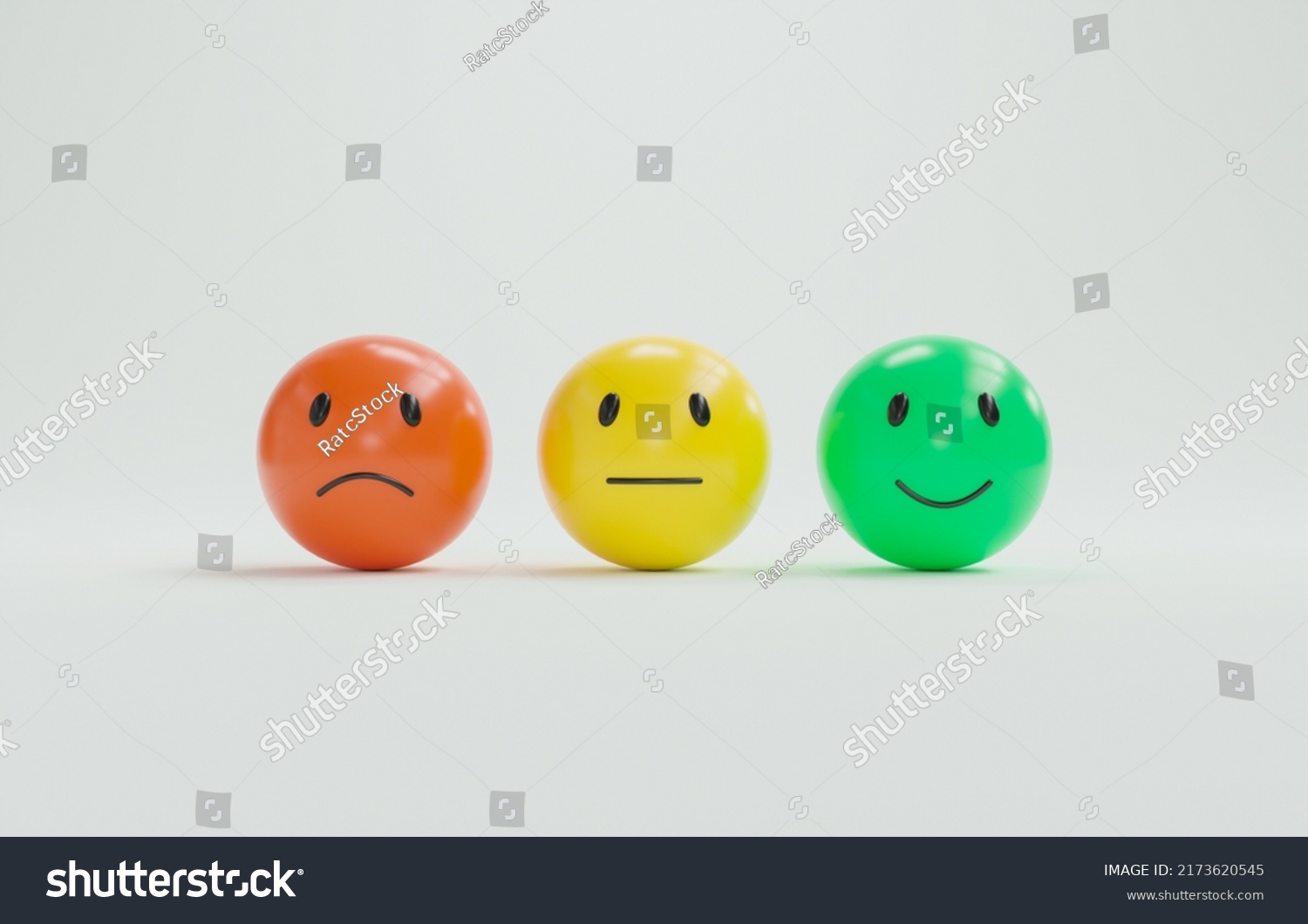 Emotions Balls Sad Happy Mood On Stock Illustration 2173620545 ...