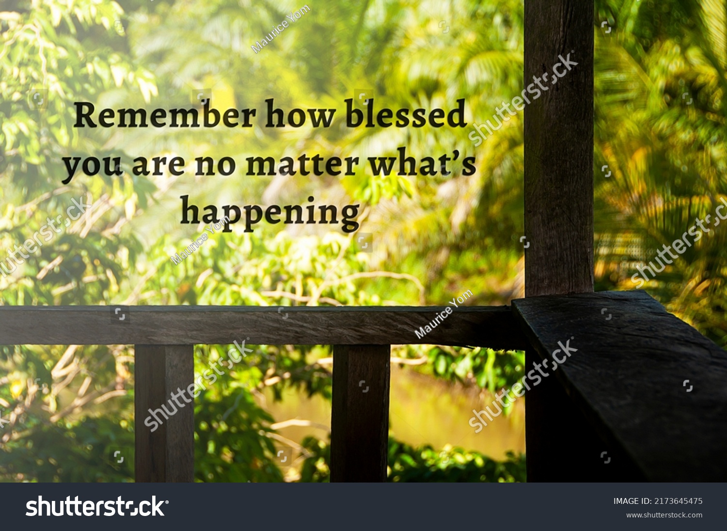 inspirational-quote-remember-how-blessed-you-stock-photo-2173645475