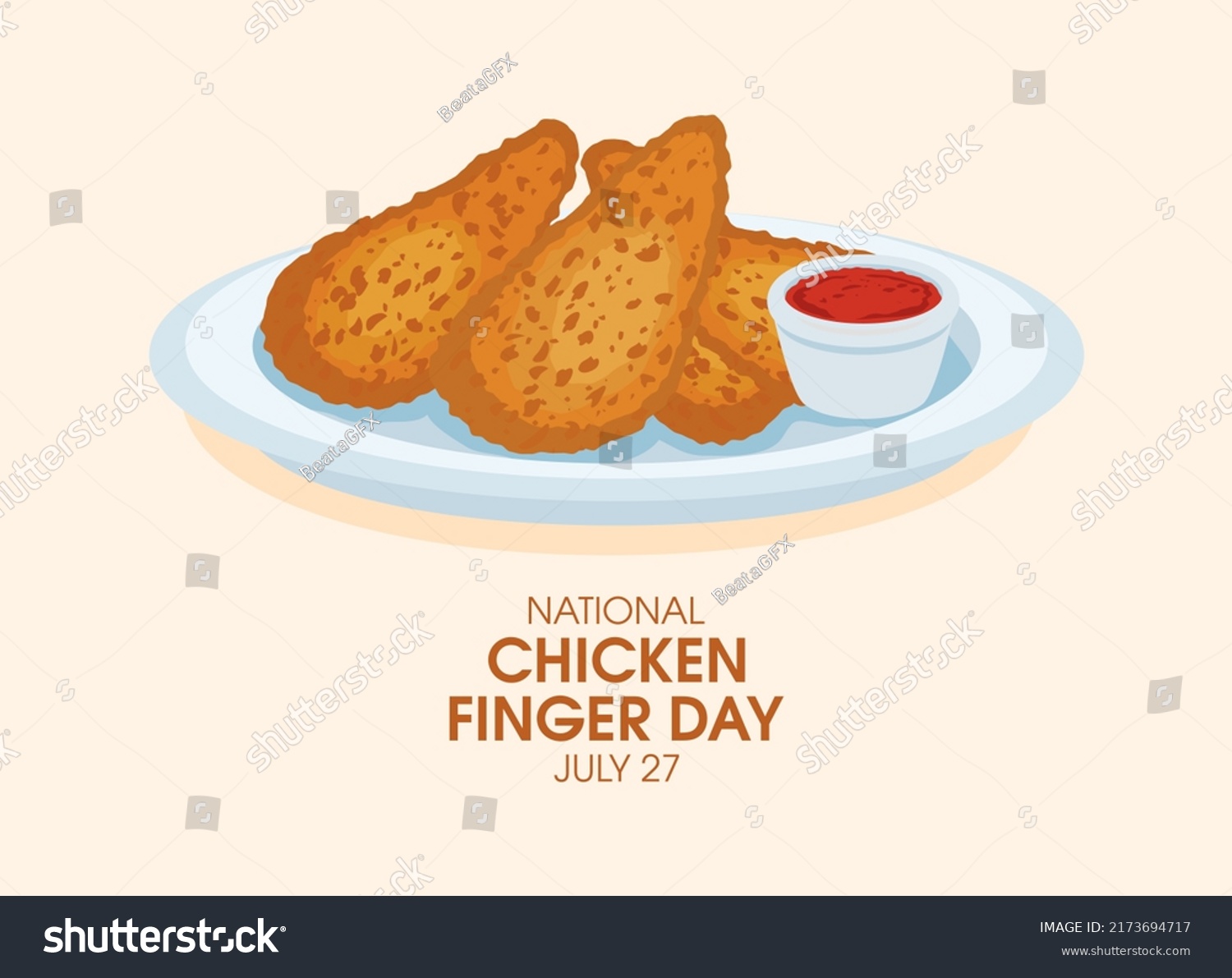 4 "national Chicken Nugget Day Images, Stock Photos & Vectors