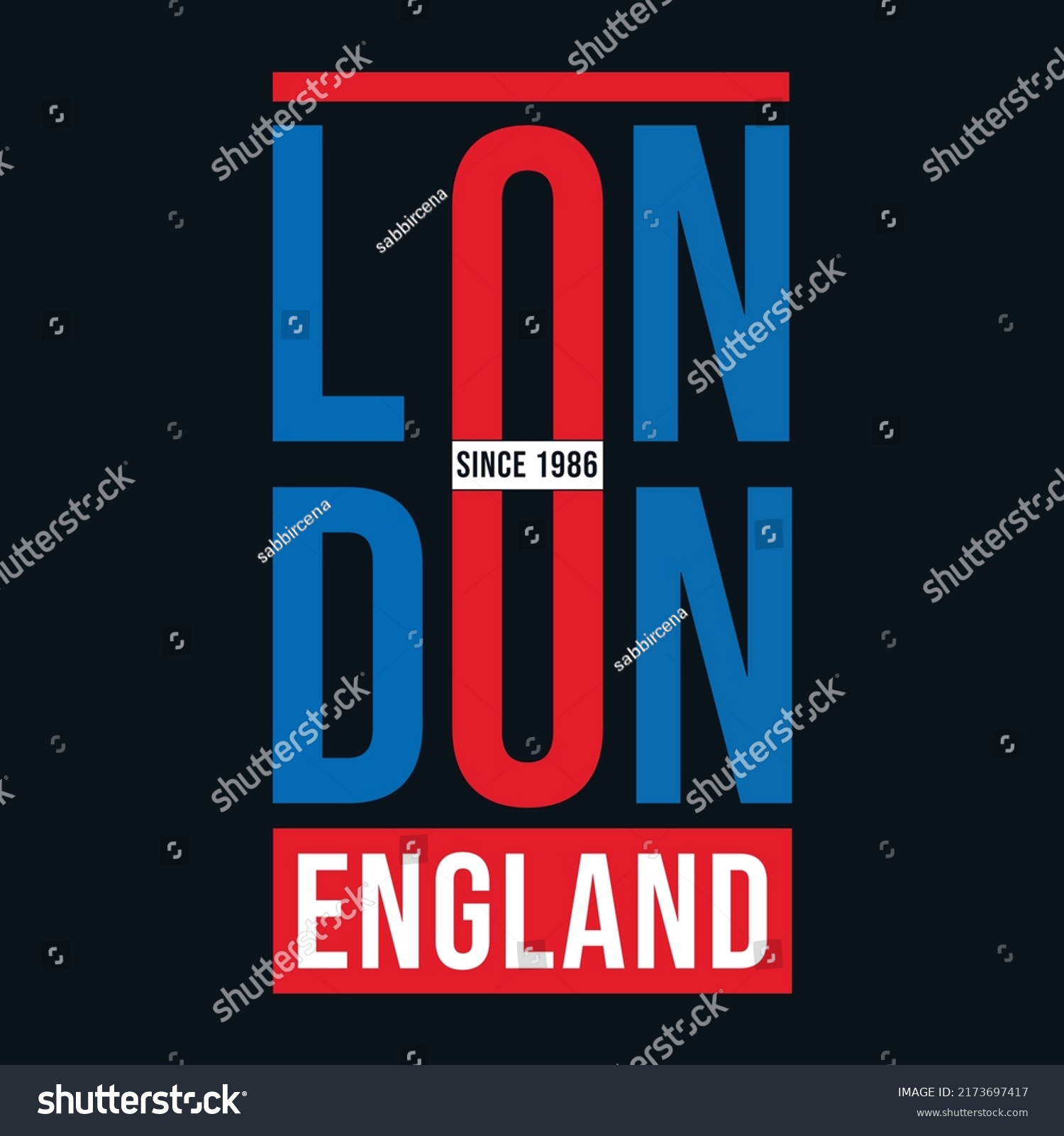 London England Modern Typography Vector Template Stock Vector (Royalty ...