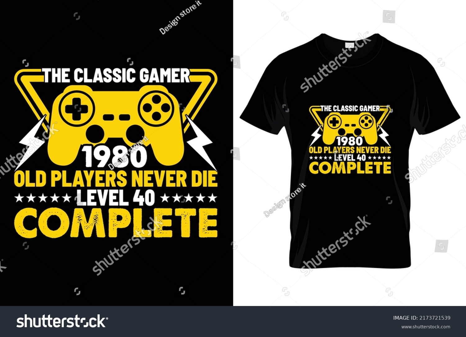 Gaming Typography T Shirt Vector Graphic Stock Vector (Royalty Free ...