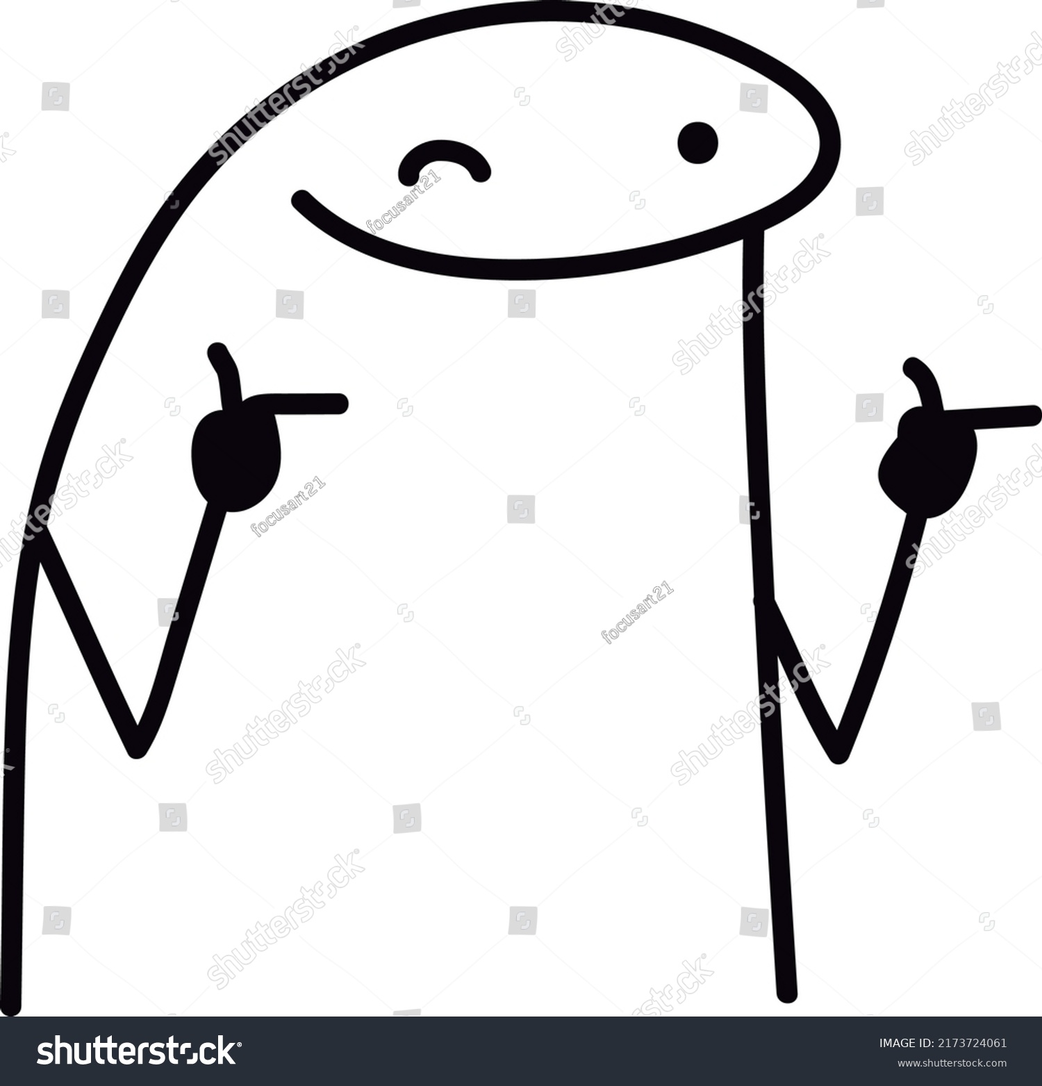 Cool Flork Meme Good Vibes Illustration Vetor Stock Livre De Direitos Shutterstock