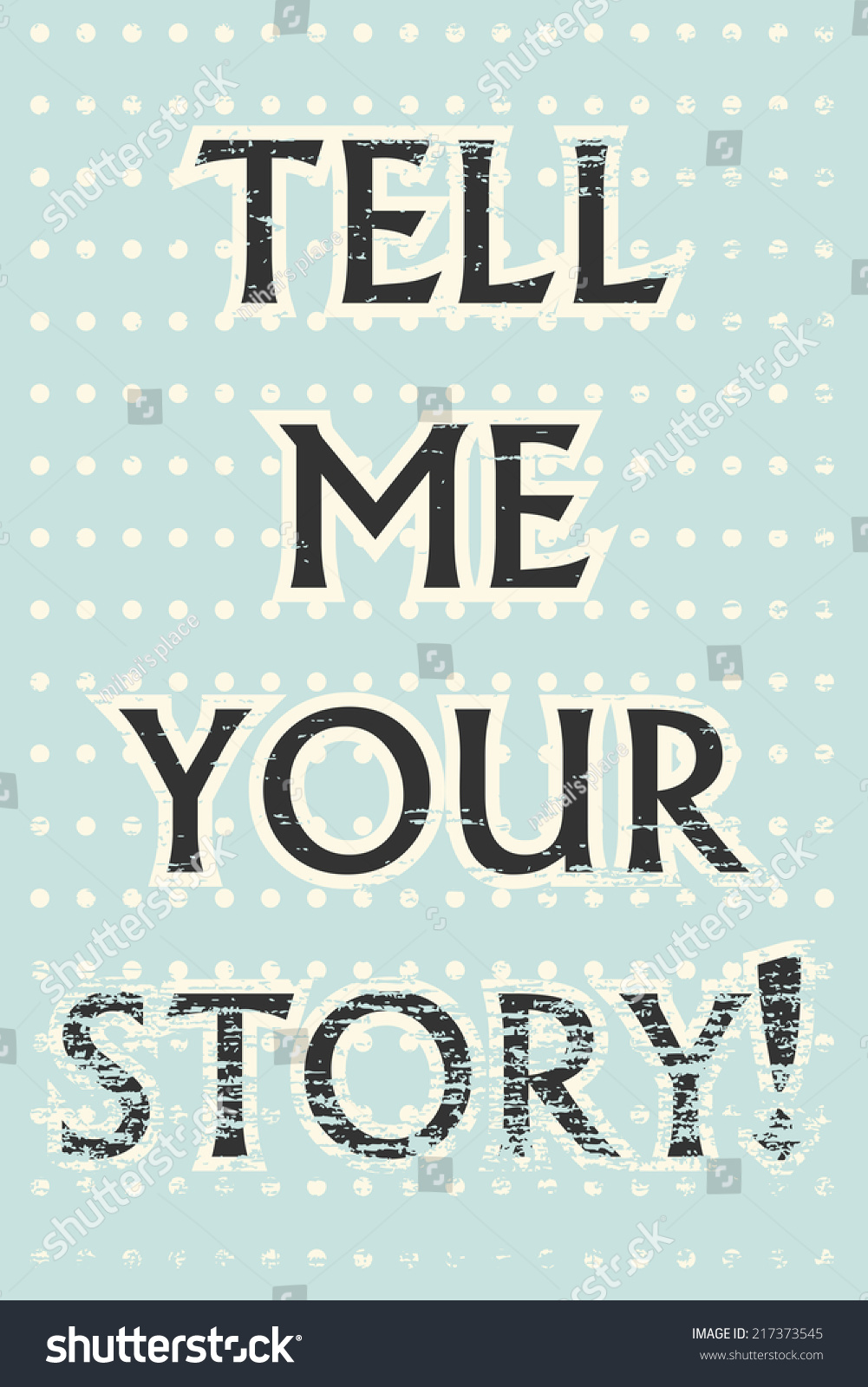 Tell Me Your Story Illustration Vector Stock Vector (Royalty Free