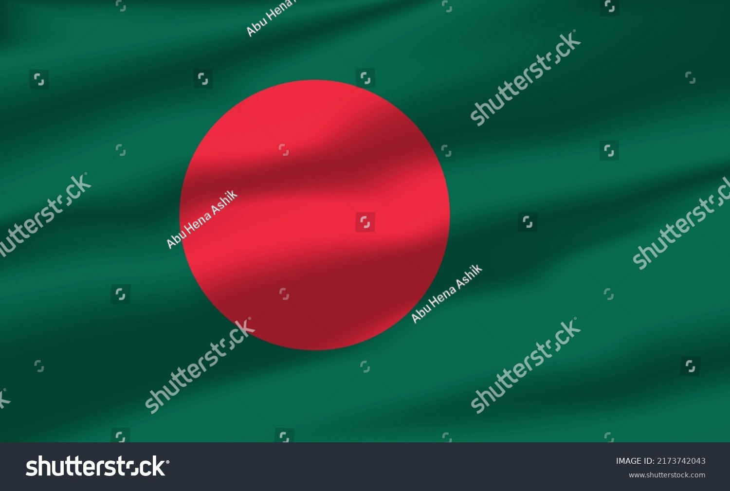 Vector Bangladesh Flag Waving Realistic Flowing Stock Vector (Royalty ...