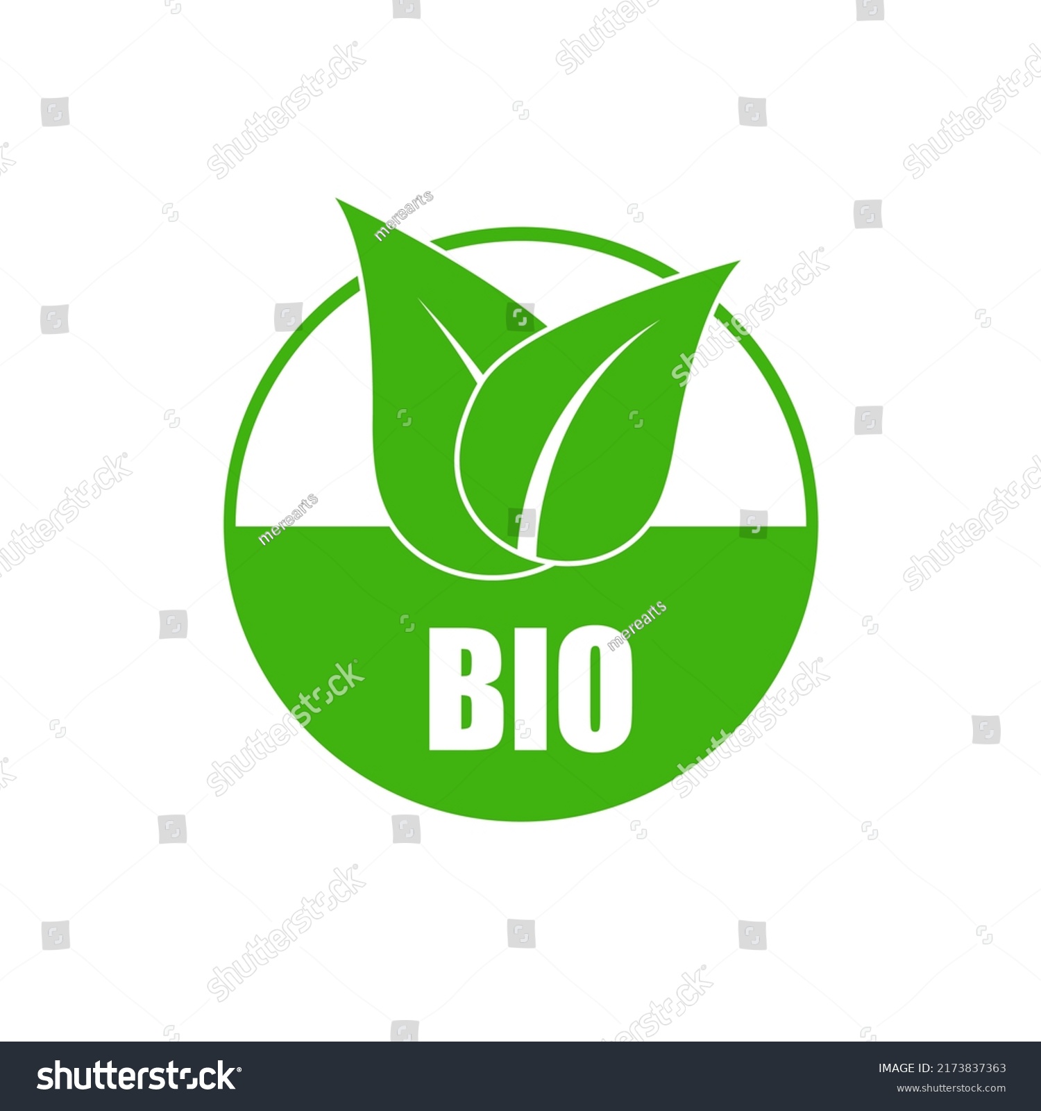 Eco Organic Food Labels Green Abstract Stock Illustration 2173837363 ...