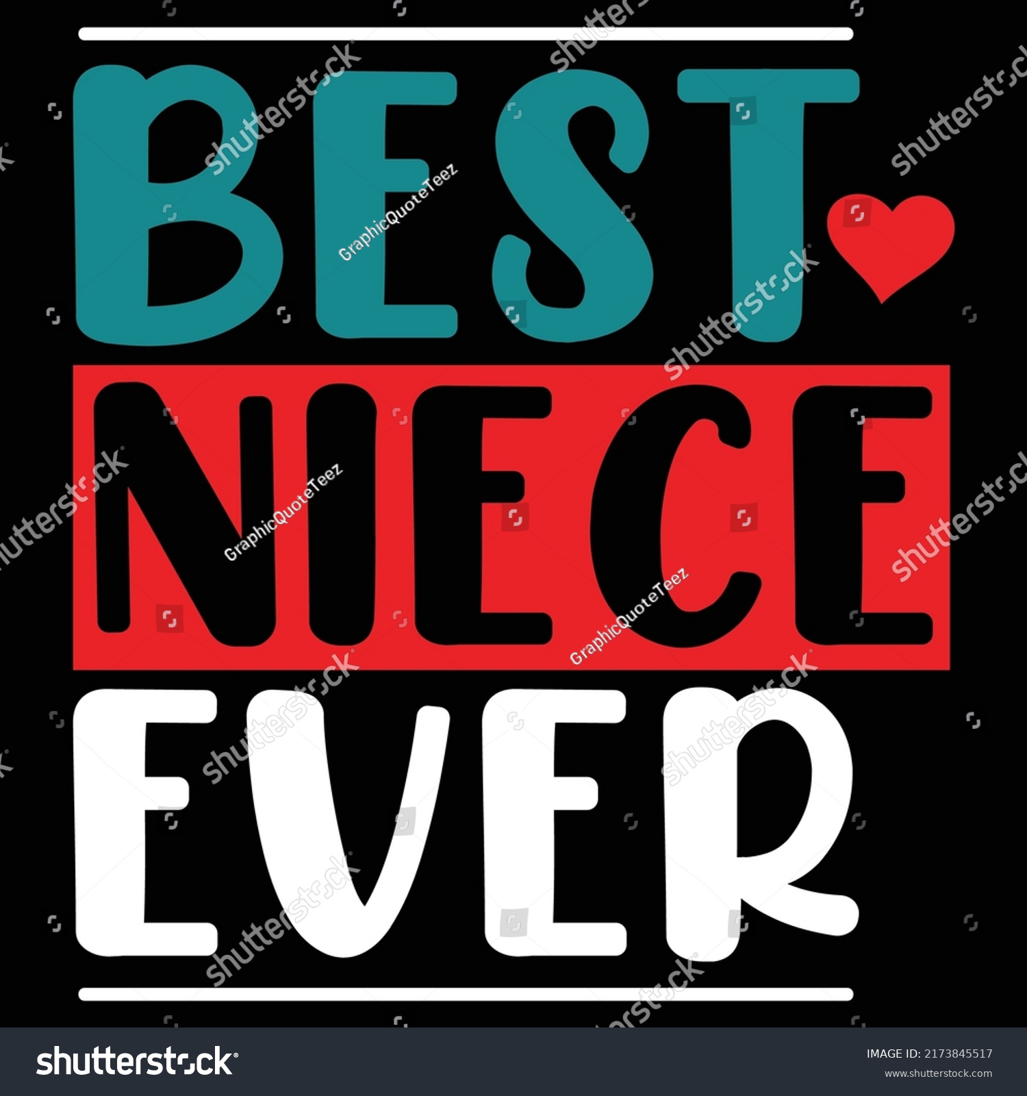 Best Niece Ever Proud Niece Handwriting Stock Vector Royalty Free