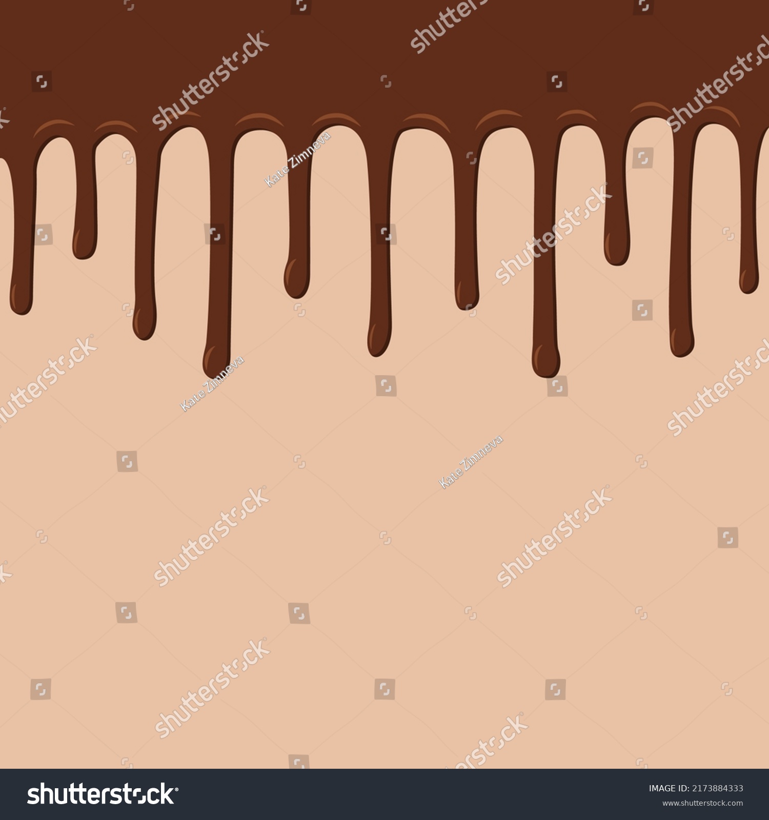 Dark Milk Liquid Melted Chocolate Dripping Stock Vector Royalty Free Shutterstock