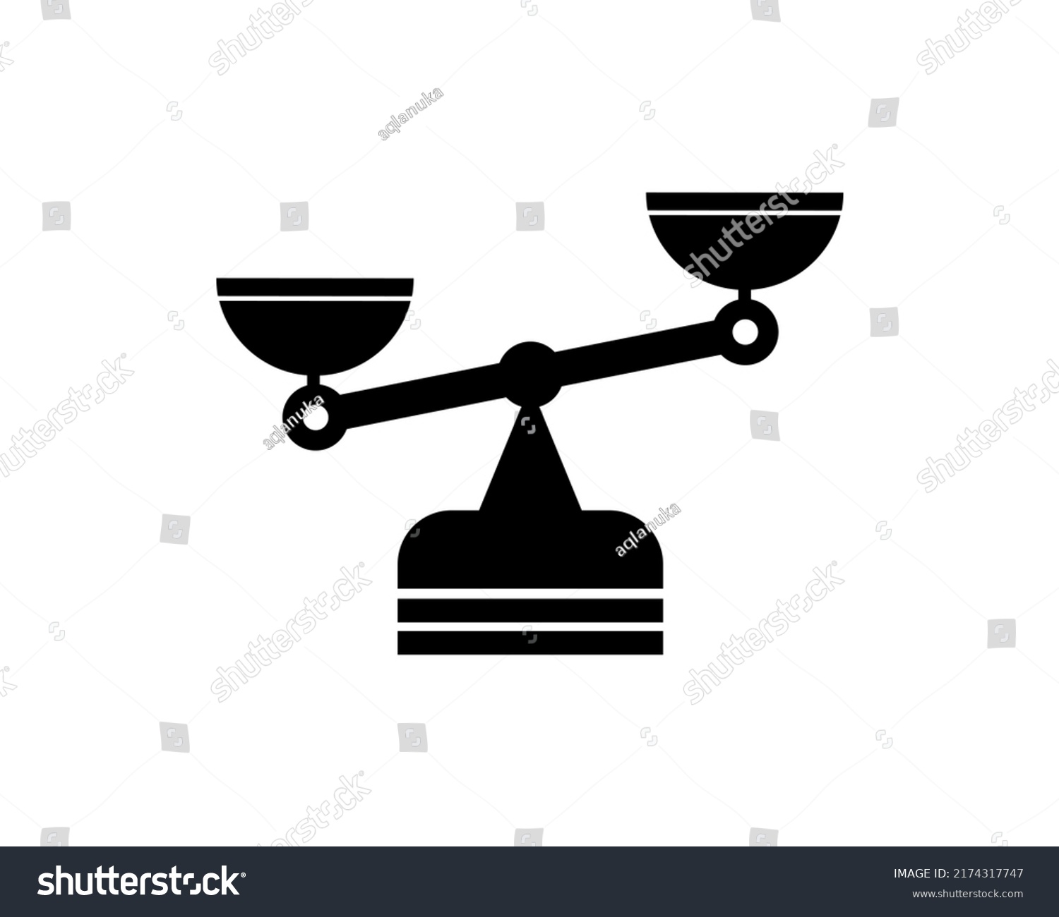 Balance Scale Icon Vector Illustration Stock Vector (Royalty Free ...